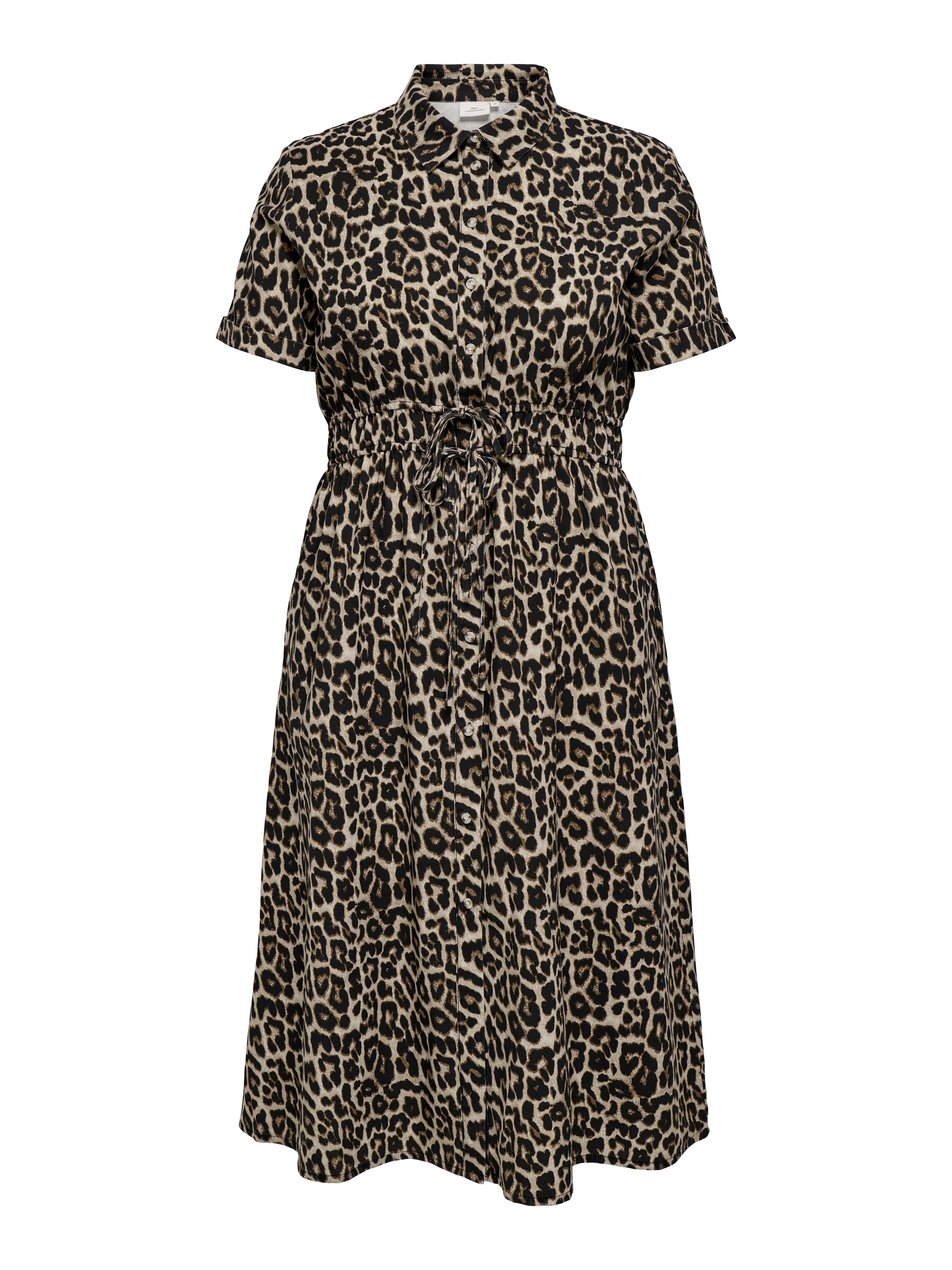 Only Carmakoma Blusenkleid "Cararis Life 2/4 Long Shirt Dress Pnt" Sommerkleid