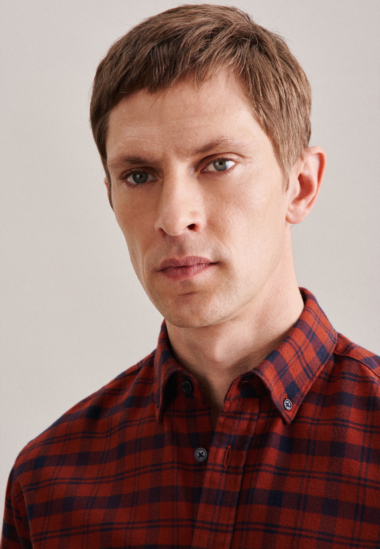 seidensticker Businesshemd »Schwarze Rose«, Regular Langarm Button-Down-Kragen Karo
