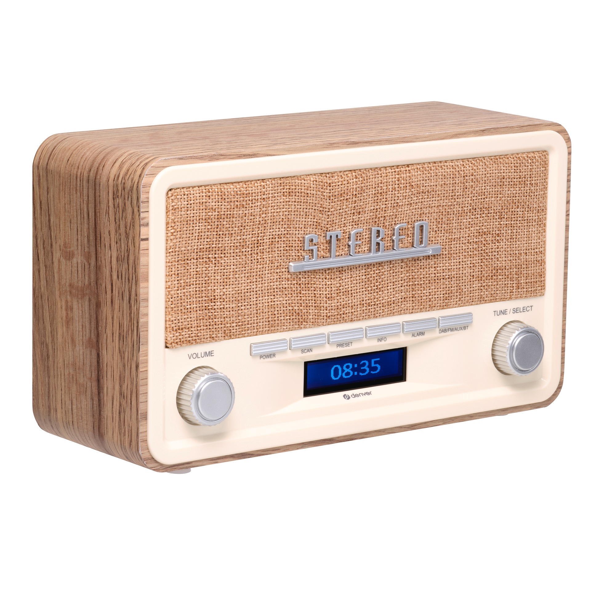 Denver Digitalradio (DAB+) »DAB-18«, (Bluetooth Digitalradio (DAB+) 2 W), integrierter DAB+ und FM-Tuner, Bluetooth