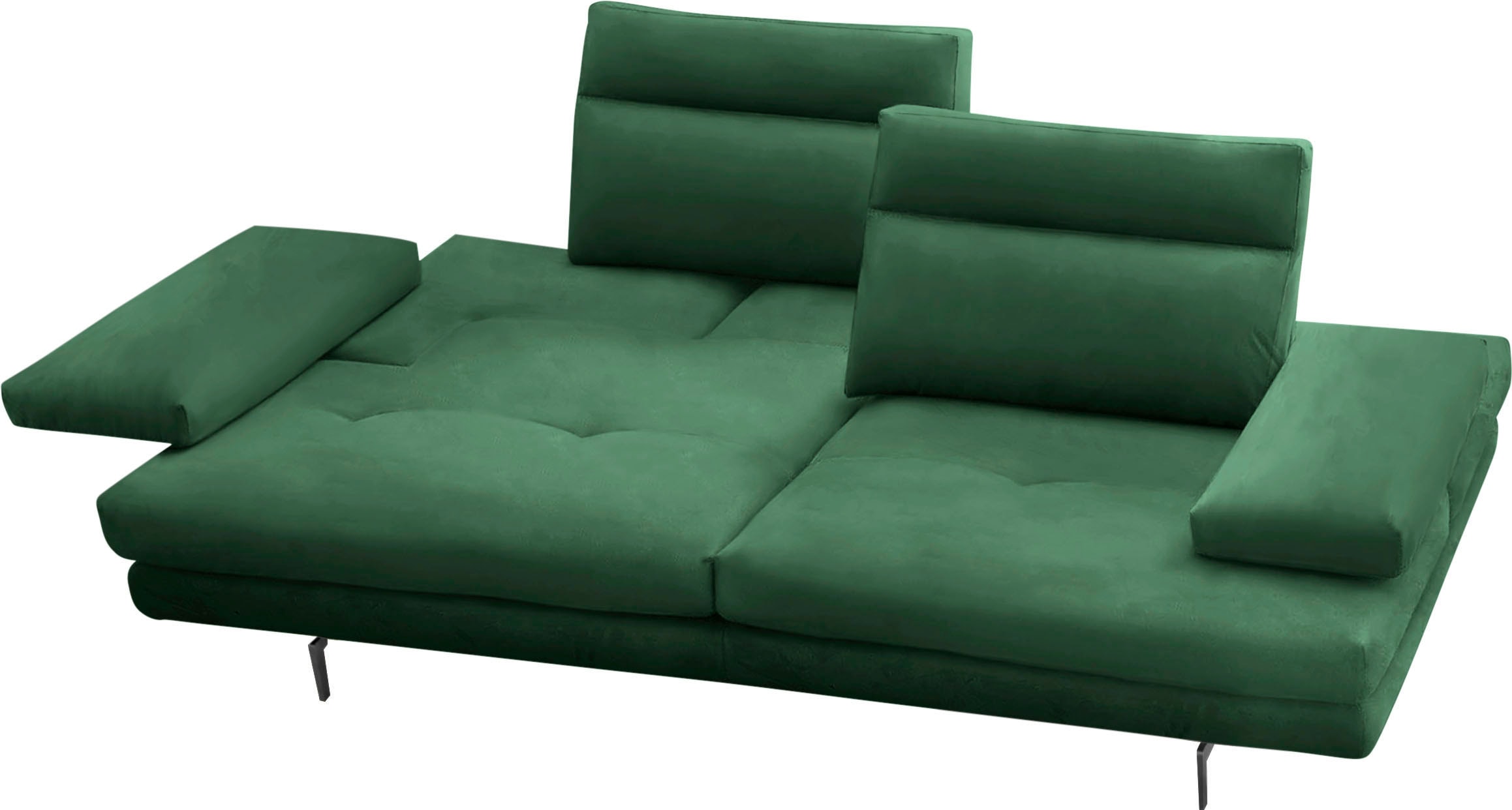 CALIA ITALIA 3,5-Sitzer »Toby Wing, italienisches Designsofa, super bequem, Megasofa«, inkl. Sitztiefenverstellung und Armteilfunktion, Füße in Schwarz matt