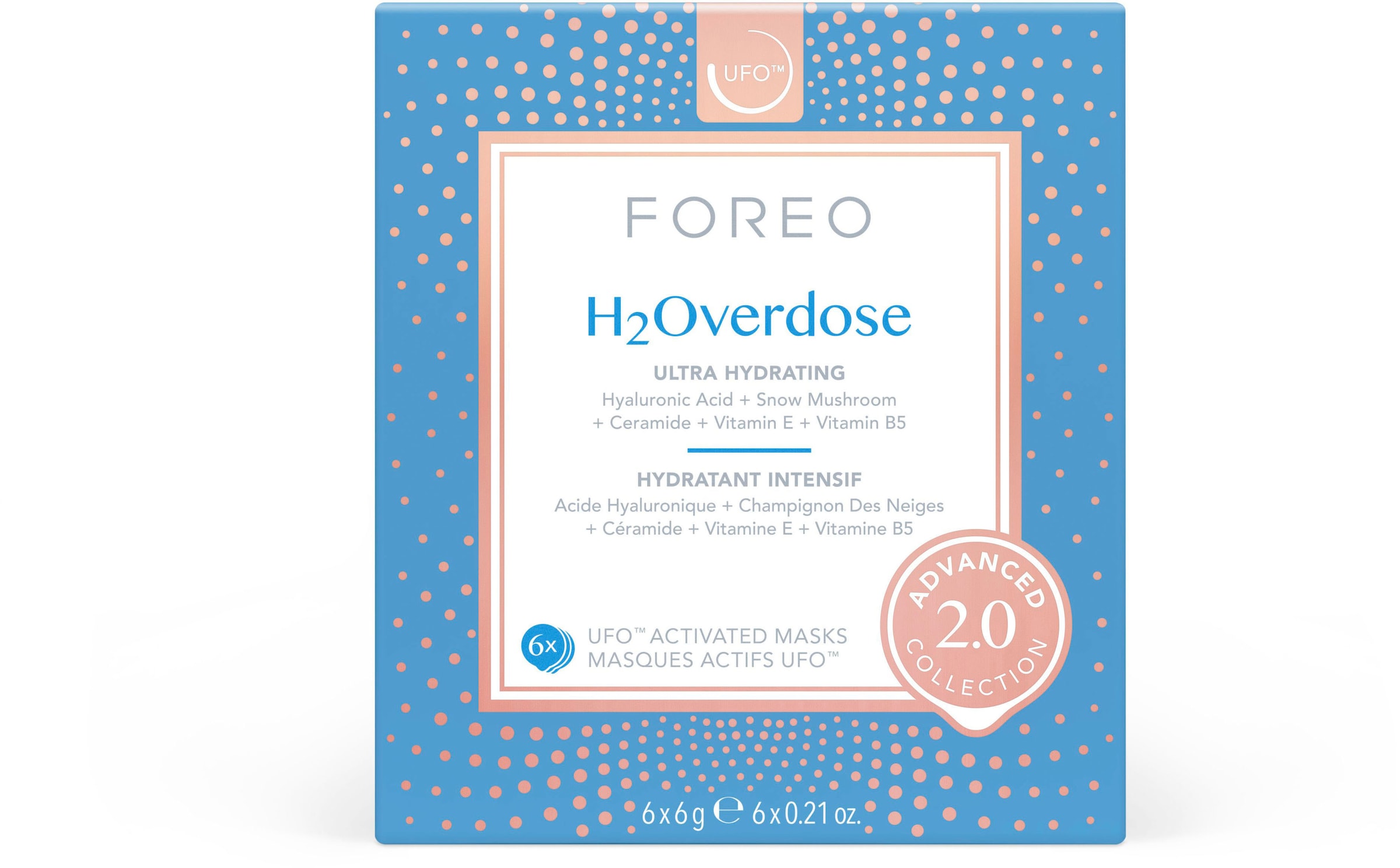 H2Overdose 2.0«, Gesichtsmaske | »UFO™ & komptibel mini BAUR kaufen Mask tlg.), FOREO 6 mit (Packung, UFO™ UFO™
