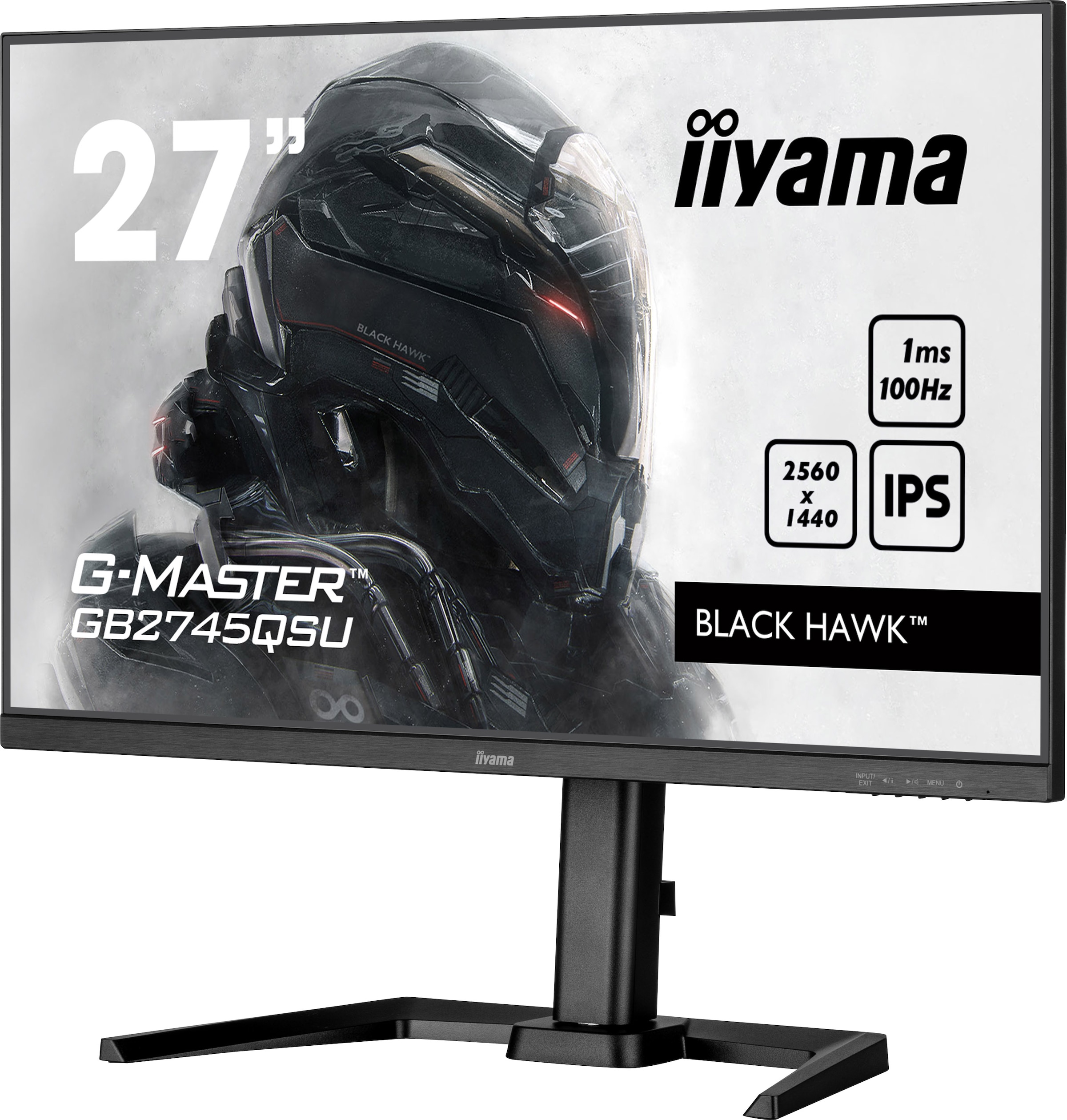 Iiyama Gaming-Monitor »G2745QSU-B1«, 68,5 cm/27 Zoll, 2560 x 1440 px, WQHD, 1 ms Reaktionszeit, 100 Hz