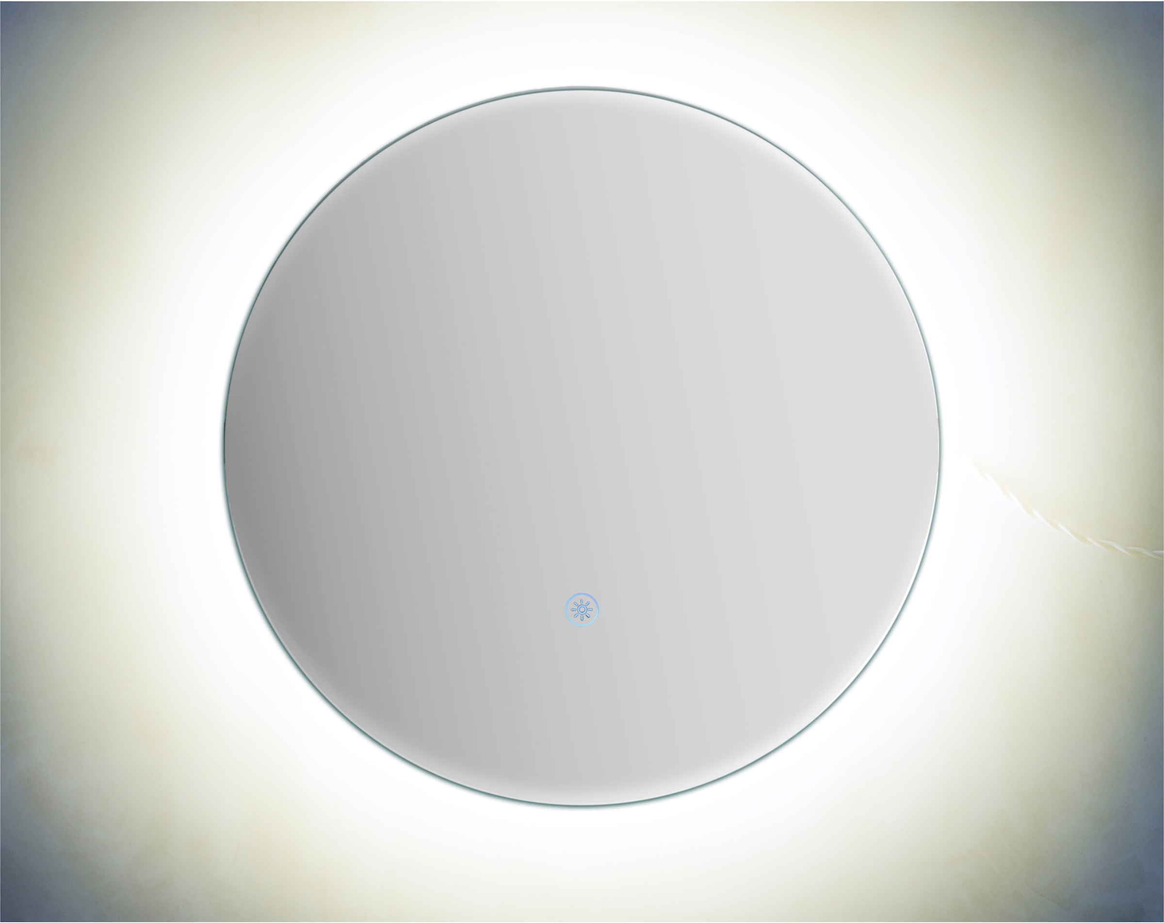 welltime LED-Lichtspiegel »Toledo rund, Spiegel mit LED Beleuchtung, Badspiegel« mit Anti-Fog Beschichtung