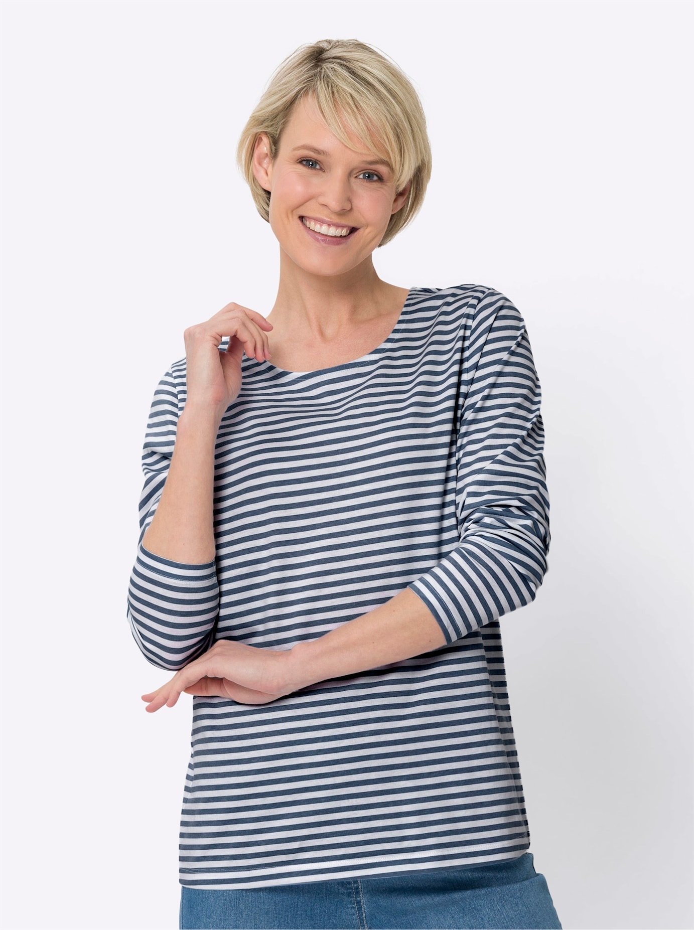Classic Basics Langarmshirt "Ringelshirt" 1 Stk. tlg. günstig online kaufen