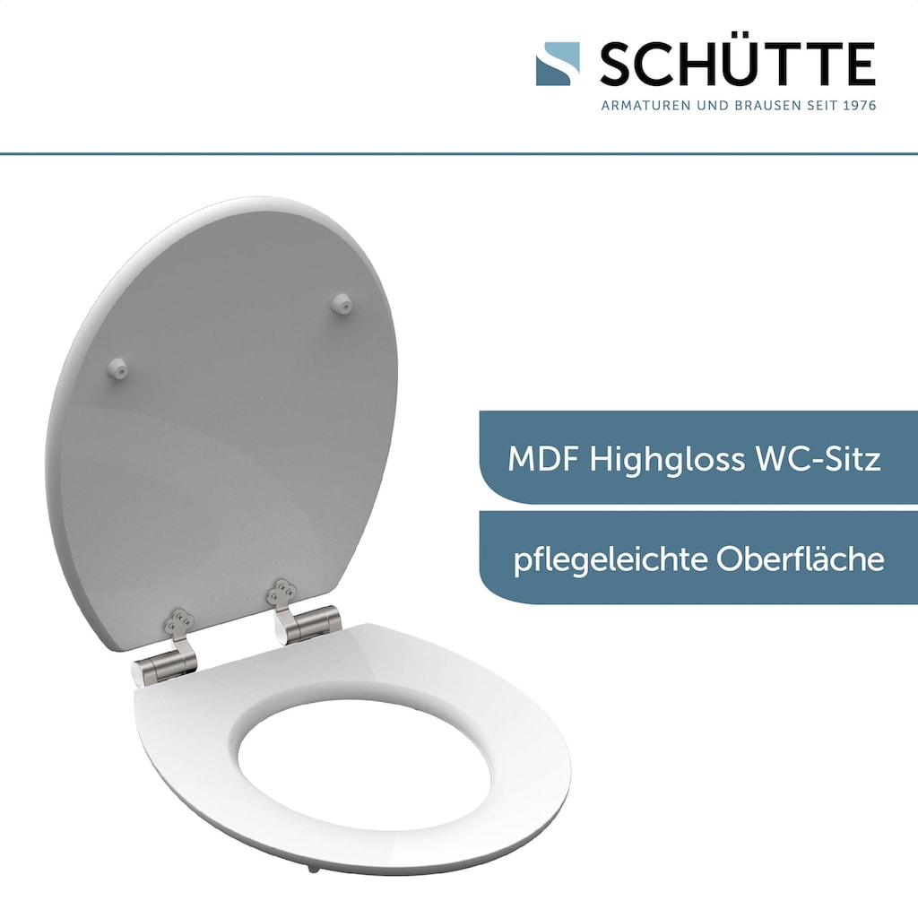 Schütte WC-Sitz »Grey Steel«