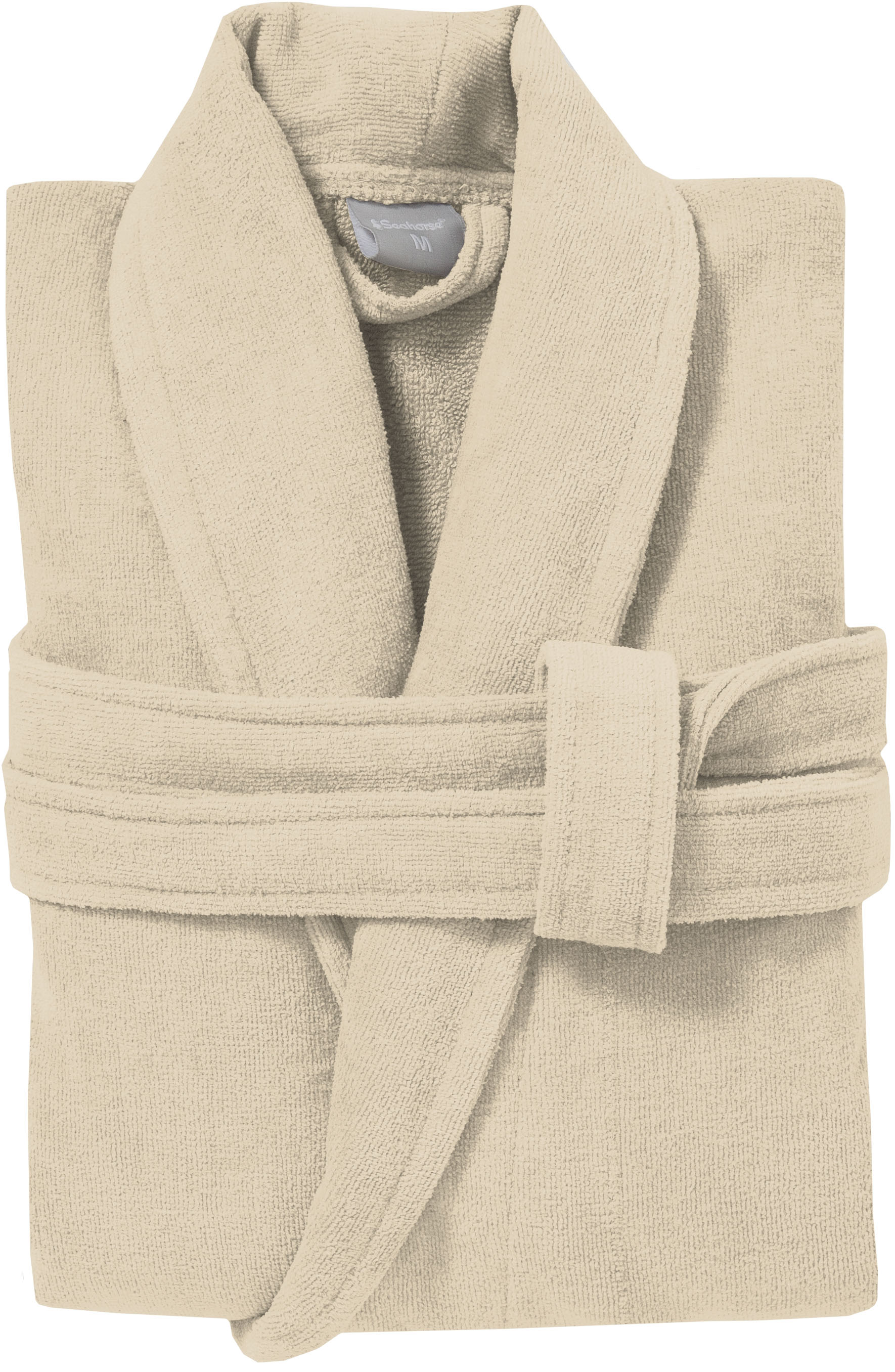 Thumbnail - Seahorse Bademantel "Seahorse Pure Unisex", 1 Stk. Langarm, aufgesetzte Taschen