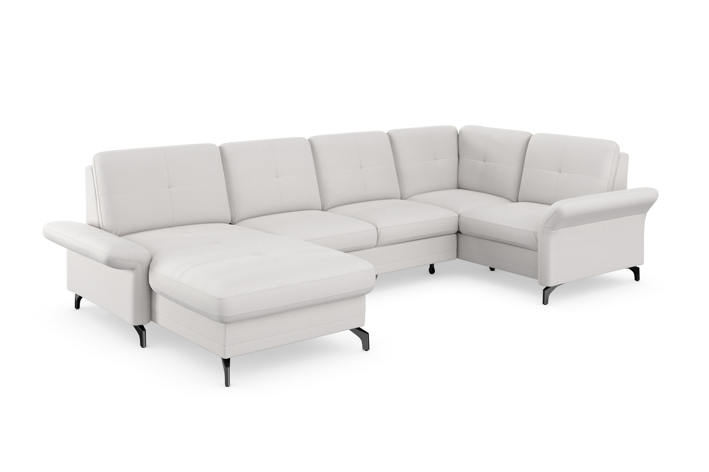 PLACES OF STYLE Wohnlandschaft "Calando U-Form" wahlweise mit Bettfunktion, günstig online kaufen