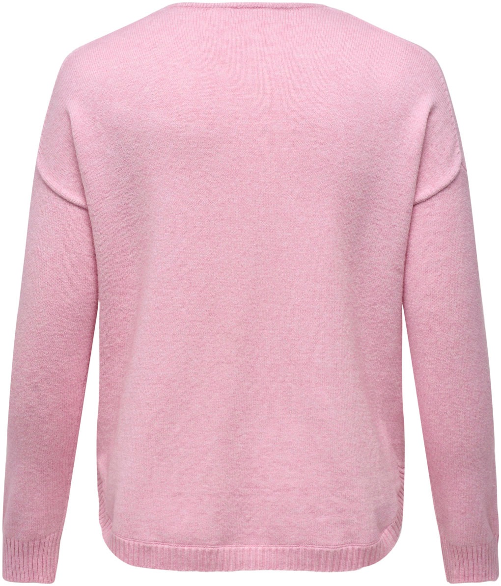 Thumbnail - ONLY CARMAKOMA V-Ausschnitt-Pullover "CARMARGARETA LS PULLOVER KNT NOOS" Viskosemischung, regular fit