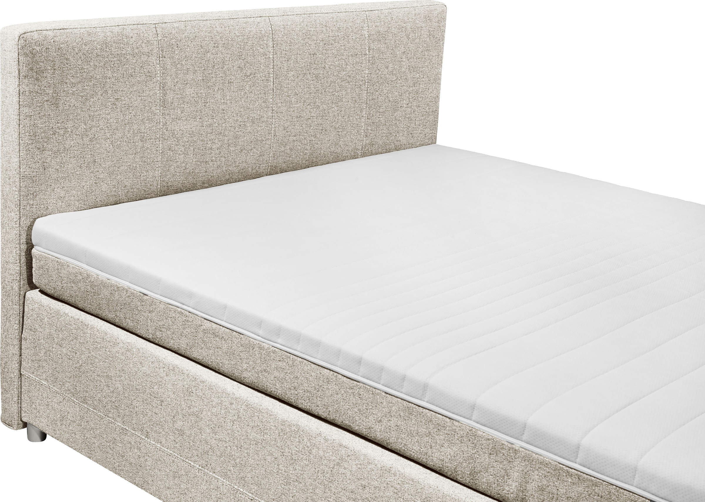 ED EXCITING DESIGN Boxspringbett »Luanda«, wahlweise mit Matratze und Topper