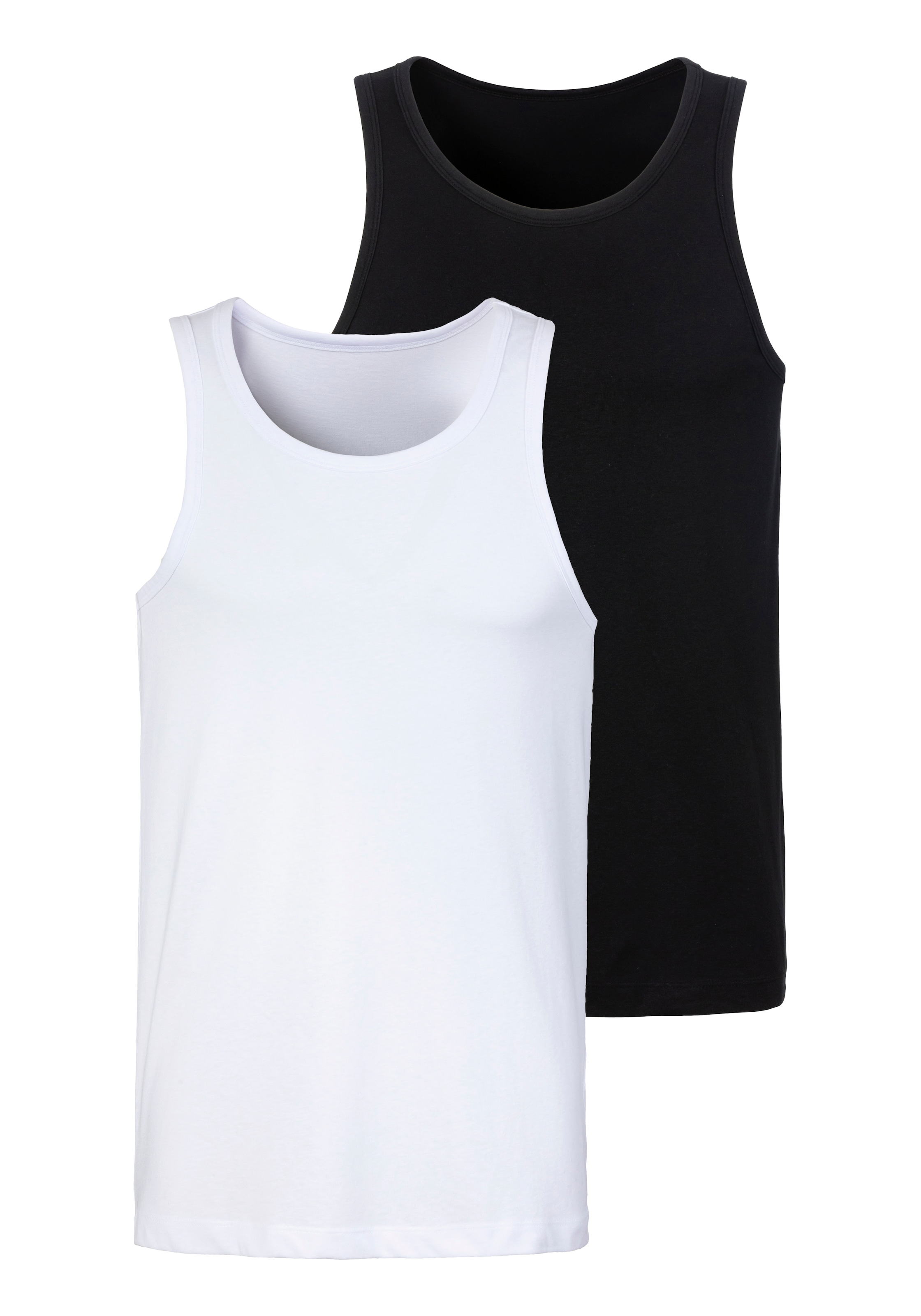 John Devin Tanktop, (Packung, 2 tlg.), in schöner Melange-Optik