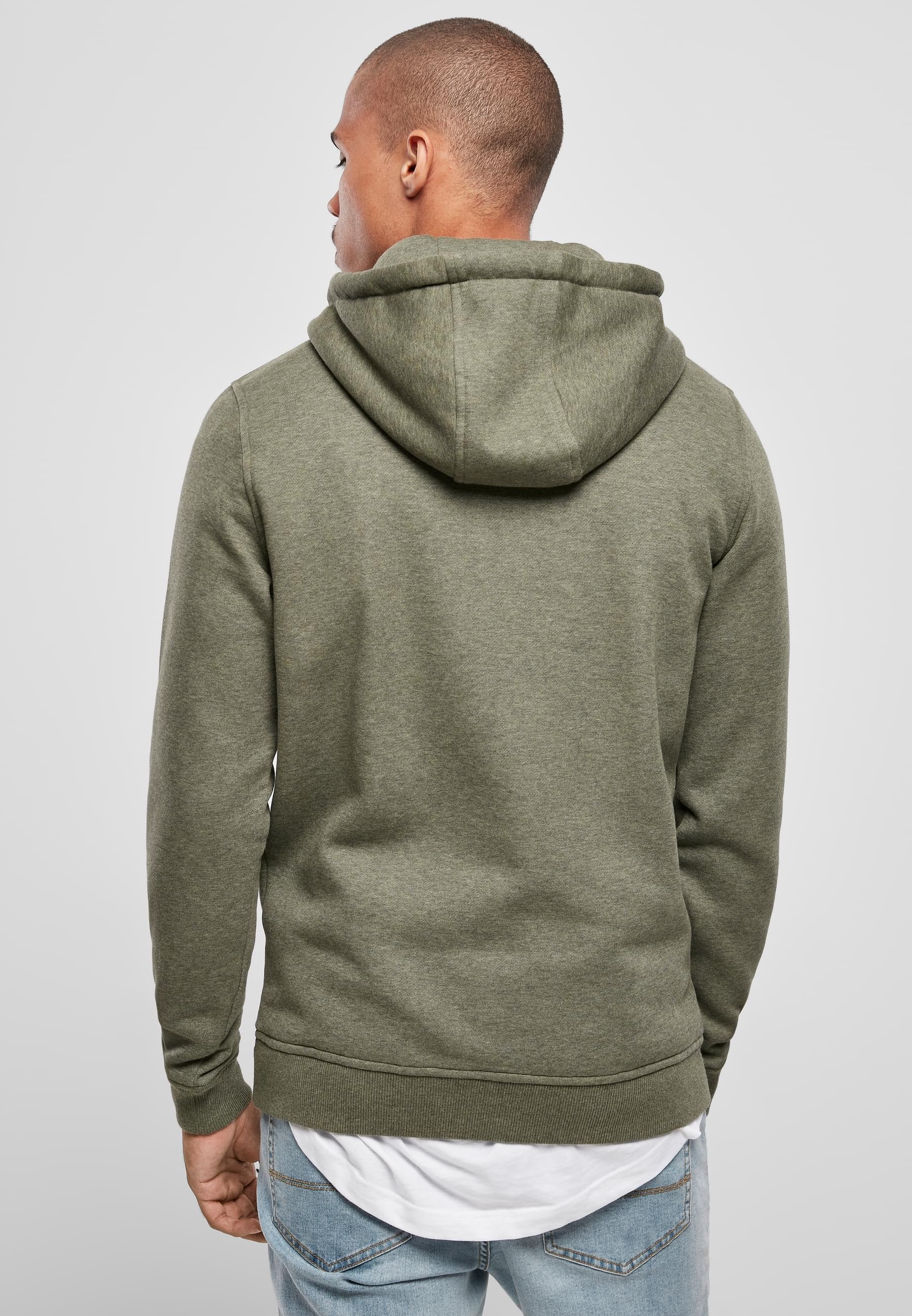 URBAN CLASSICS Sweatshirt »Urban Classics Herren Basic Melange Hoody«, (1 tlg.)