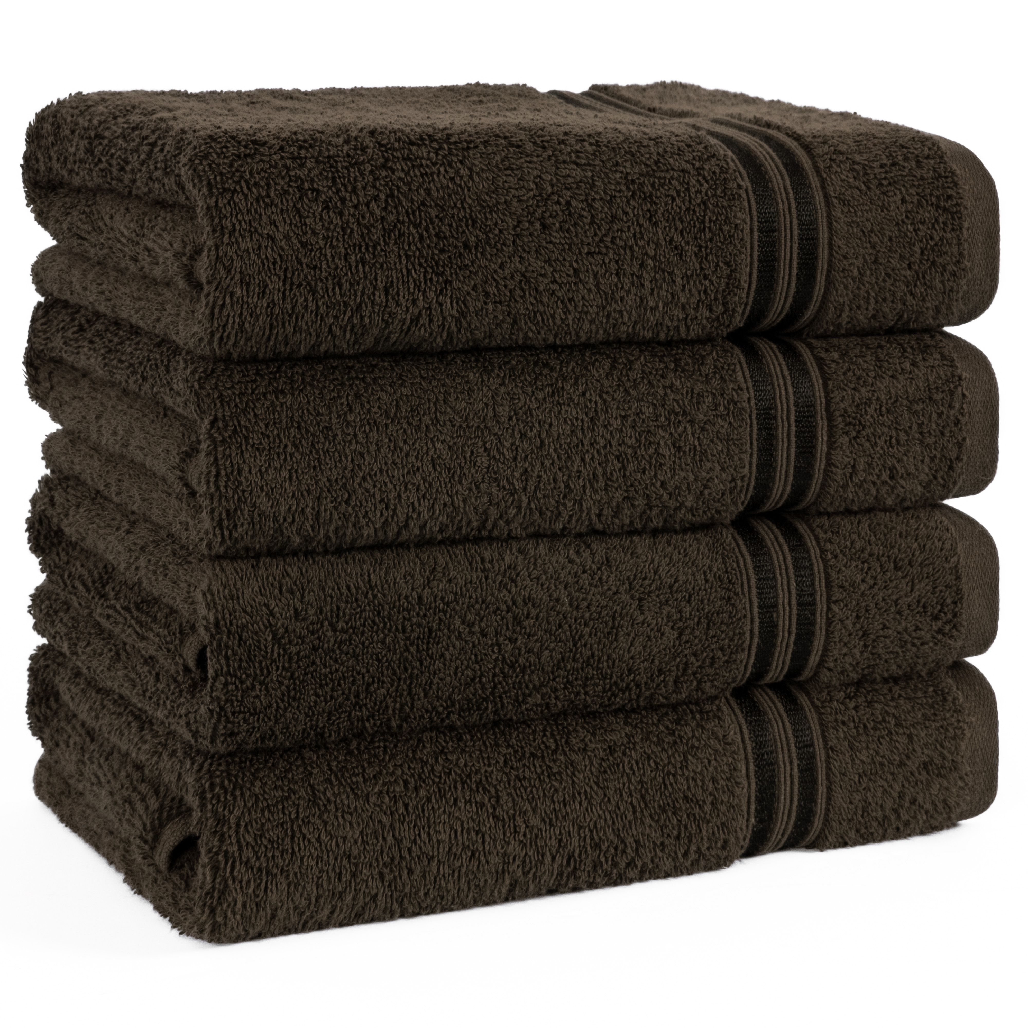 Handtuch Set HAMMETEX, B:50cm L:100cm, braun, Frottier, Baumwolle, Handtücher, "4er Set Handtücher 50x100 cm, 100% Baumwolle, Weich & Saugstark", mit