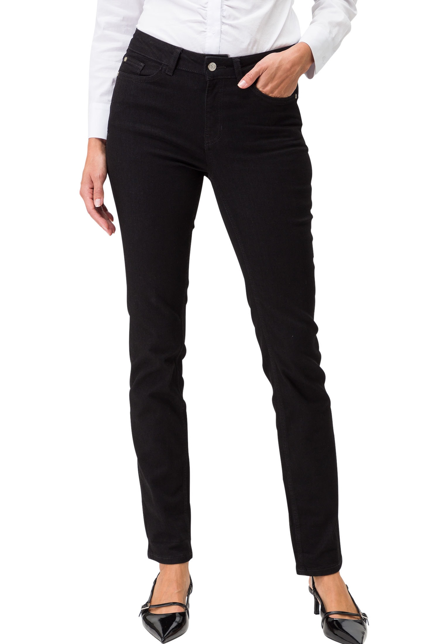 Slim-fit-Jeans »zero Jeans Straight Leg Style ORLANDO 32 Inch«