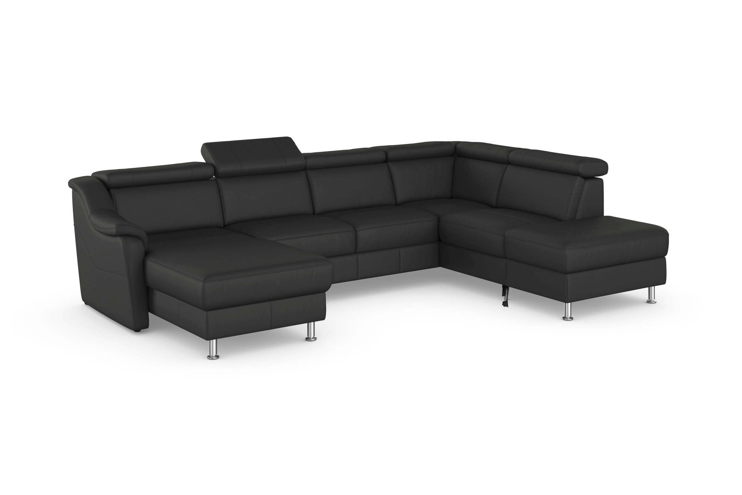 sit&more Wohnlandschaft »Freetown U-Form«, Kopfteilverstellung und Federkern, wahlweise mit Bettfunktion