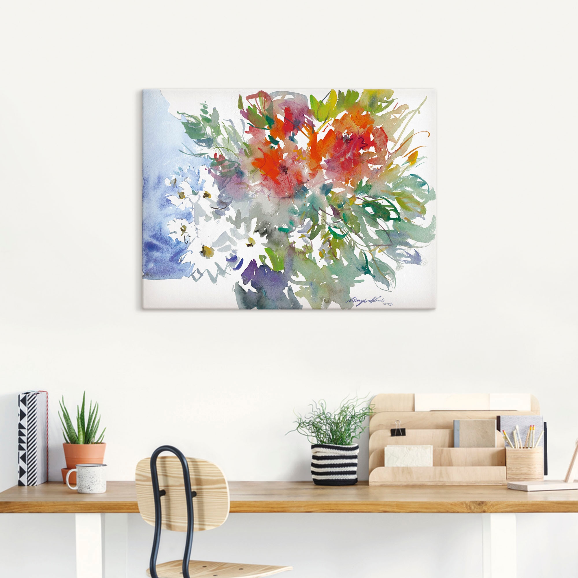 Artland Wandbild »Blumenstrauß II«, Blumen, (1 St.), als Leinwandbild, Poster, Wandaufkleber in verschied. Größen