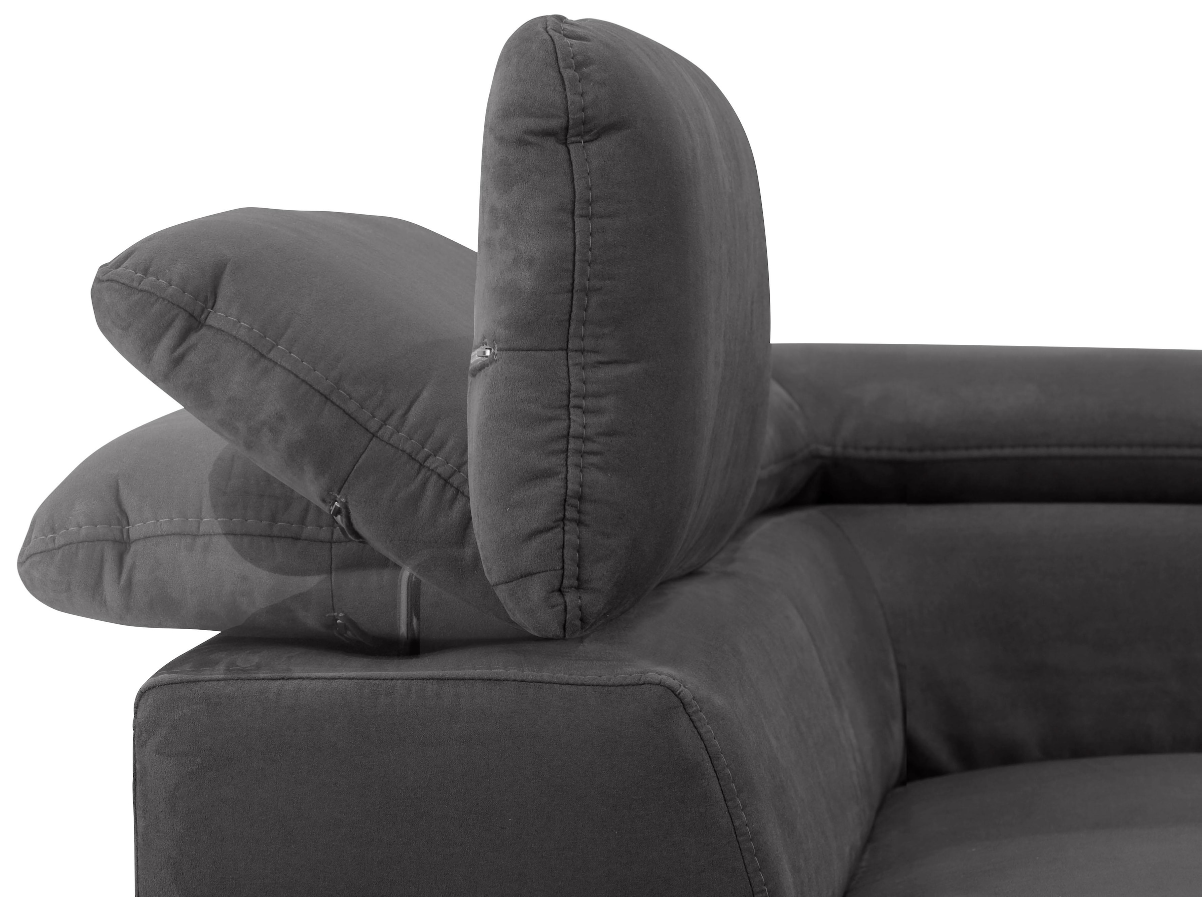 Home affaire Wohnlandschaft »Alberto U-Form«, mit Kopfteilverstellung, wahlweise mit Bettfunktion