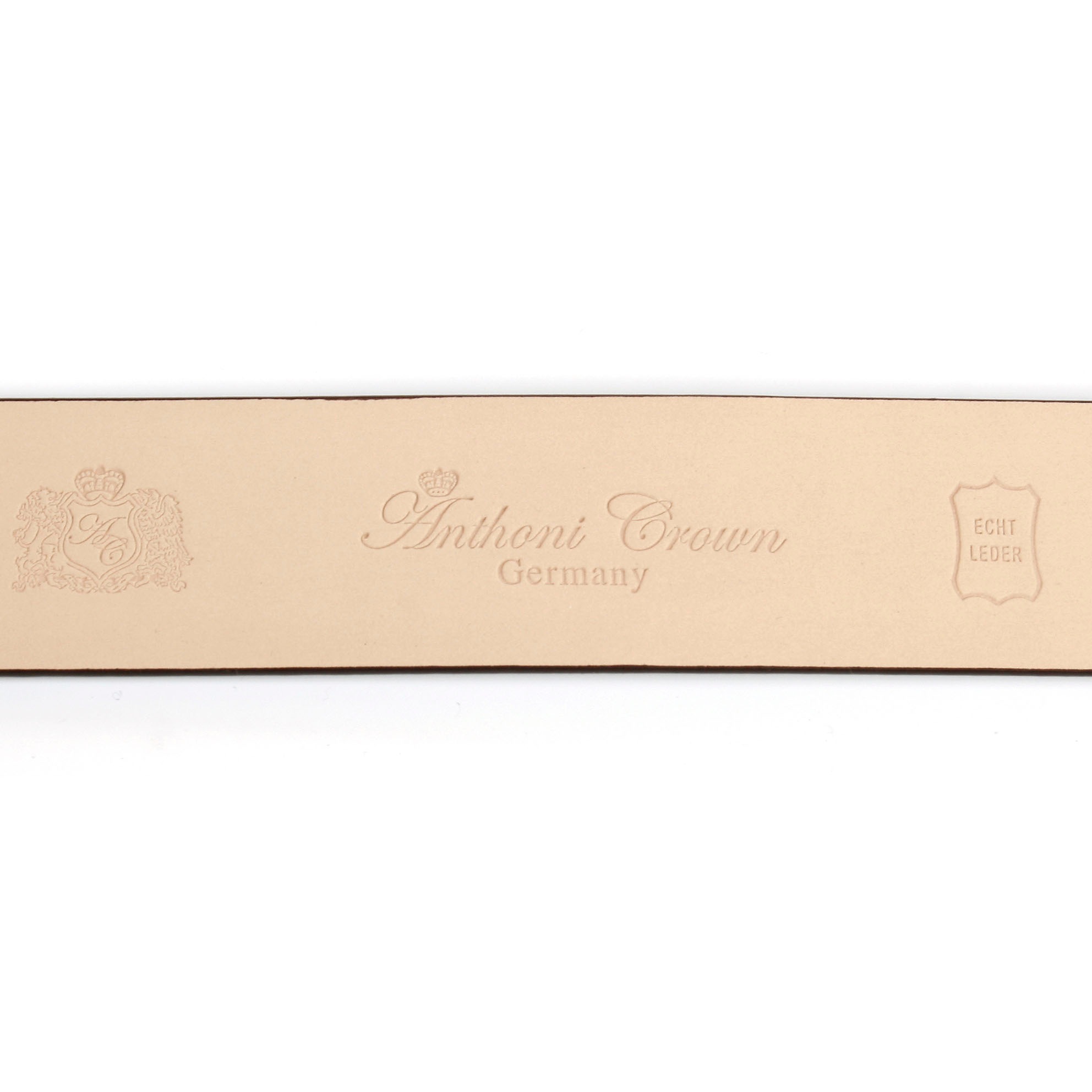 Thumbnail - Anthoni Crown Ledergürtel, stilvoll in beige mit silberfarbener Schließe
