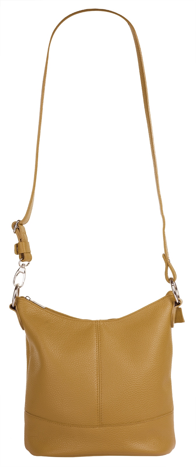 Cluty Umhängetasche, echt Leder, Made in Italy