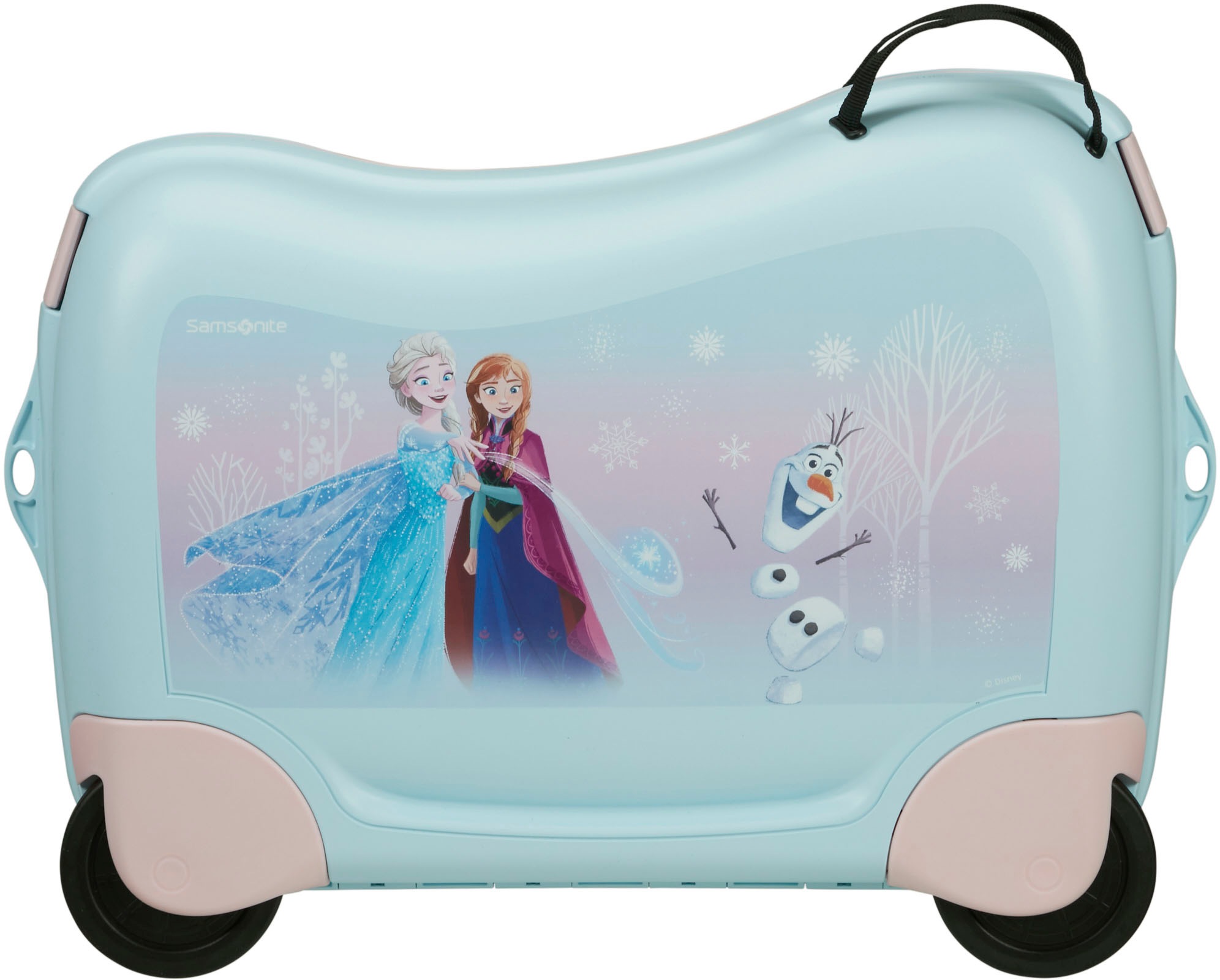 Samsonite Kinderkoffer »Dream2Go Ride-on Trolley, Disney Frozen«, 4 Rollen, Kinderreisekoffer Handgepäck zum sitzen und ziehen