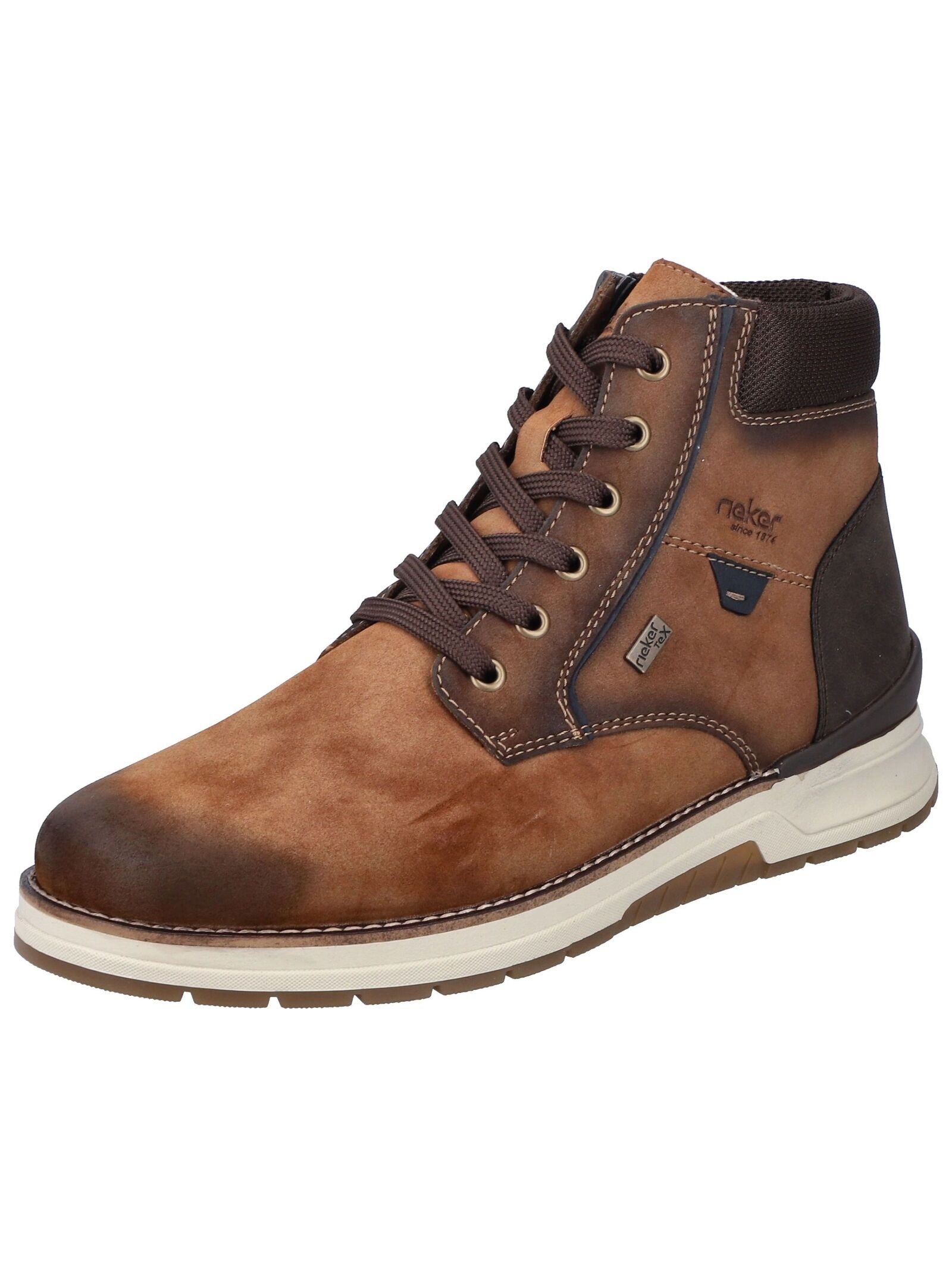 Rieker Schnürstiefelette "Rieker Stiefelette Lederimitat/Textil"