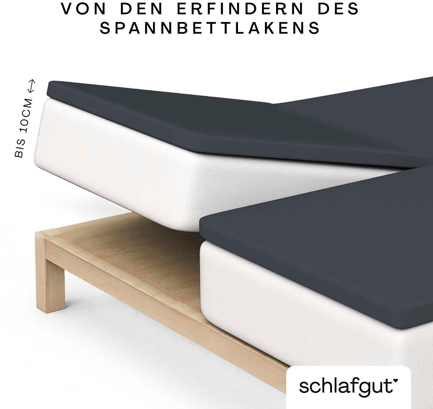 Schlafgut Spannbettlaken »Pure Split-Topper«, MADE IN GREEN by OEKO-TEX®