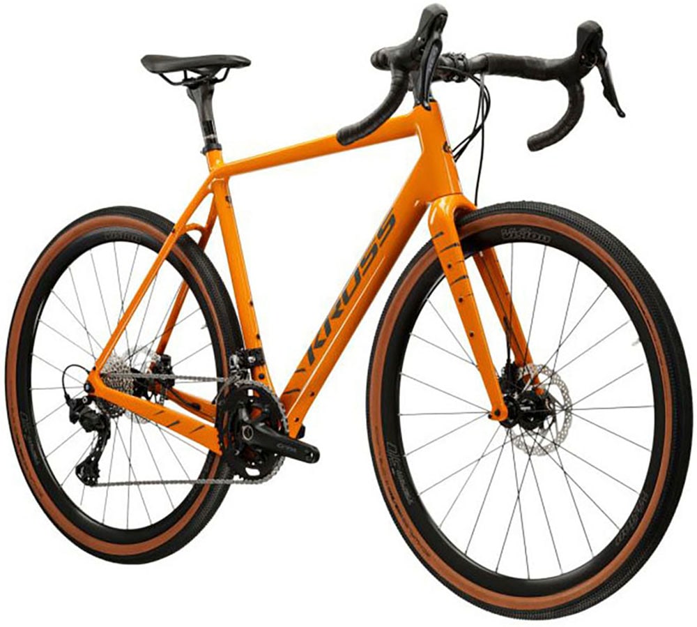 Kross Gravelbike »KROSS Gravelbike Esker 8.0 28" orange 24 Gänge«, 24 Gang, Shimano, GRX RX820 Schaltwerk, Kettenschaltung