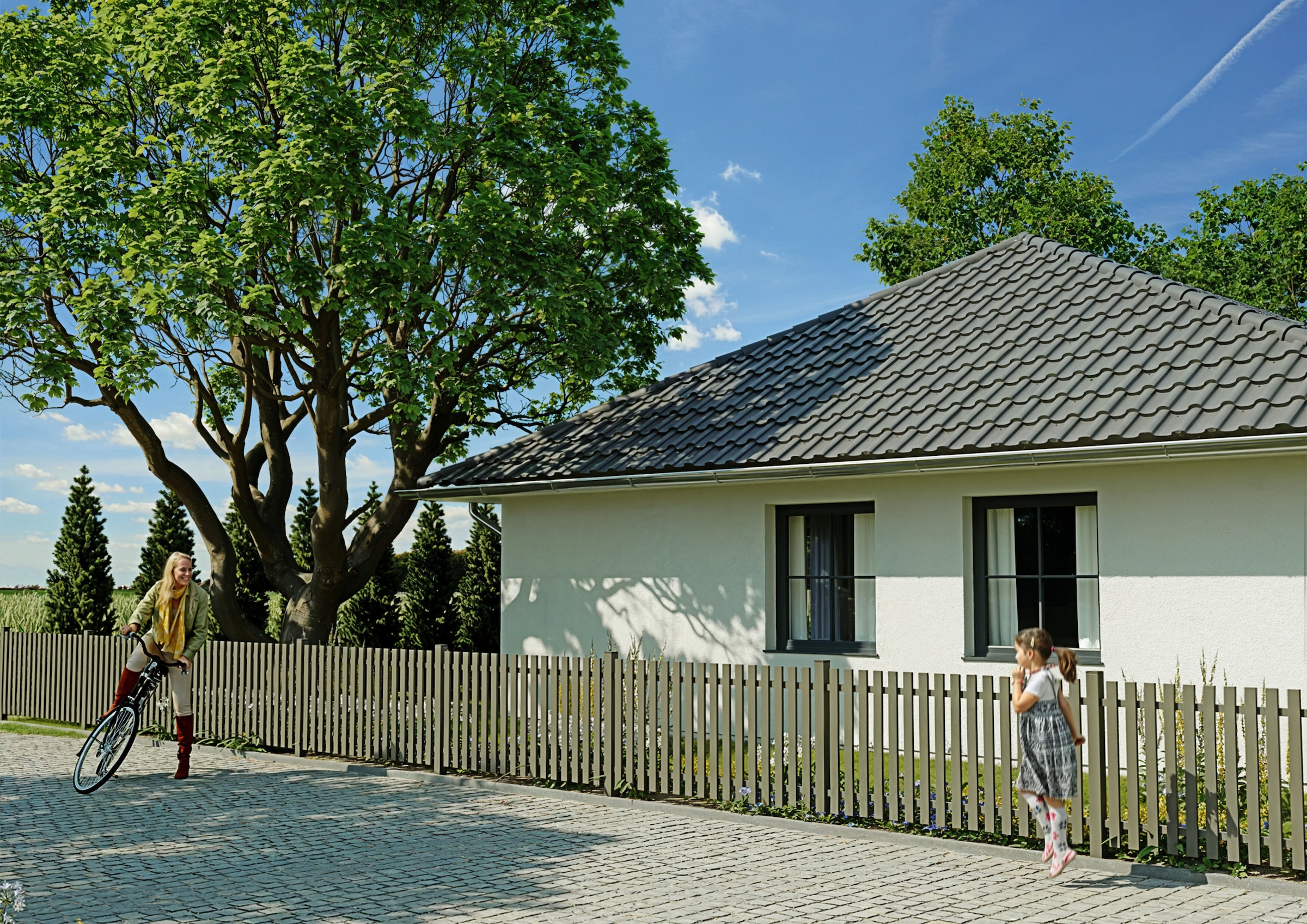 Tetzner & Jentzsch Gartenzaun »STRAND« robuste Aluminium-Elemente in verschiedenen Längen