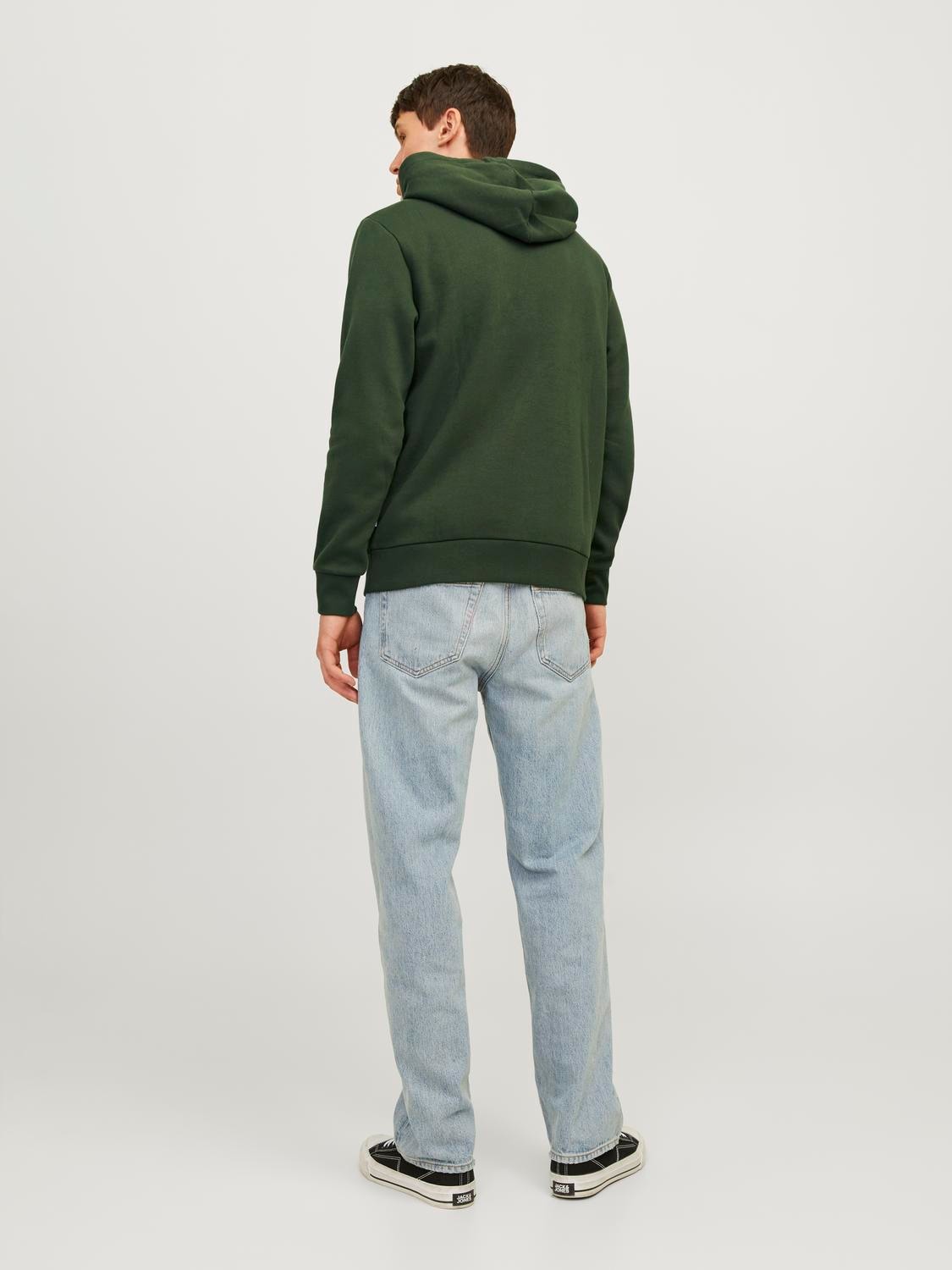 Jack & Jones Kapuzensweatshirt »JJELOGO SWEAT HOOD 2 COL 24/25 NOOS«, mit Logo Print