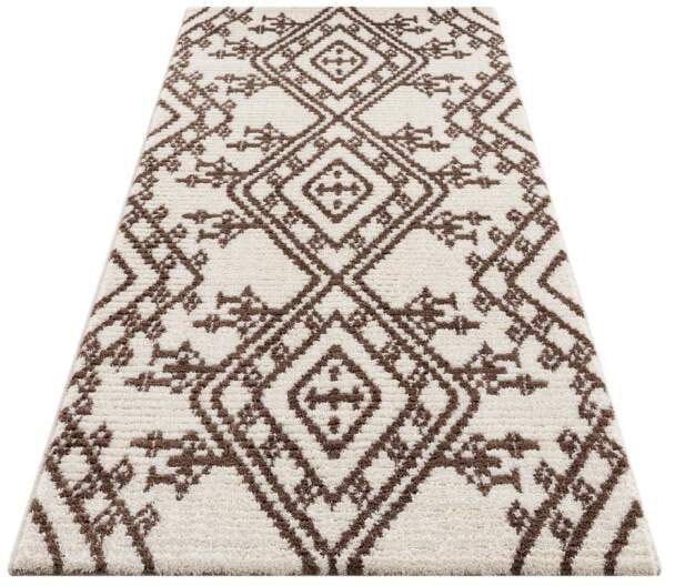 Carpet City Teppich »April 2291«, rechteckig, 10 mm Höhe, Läufer, weich durch Microfaser, Boho Ethno Look, Wohnzimmer