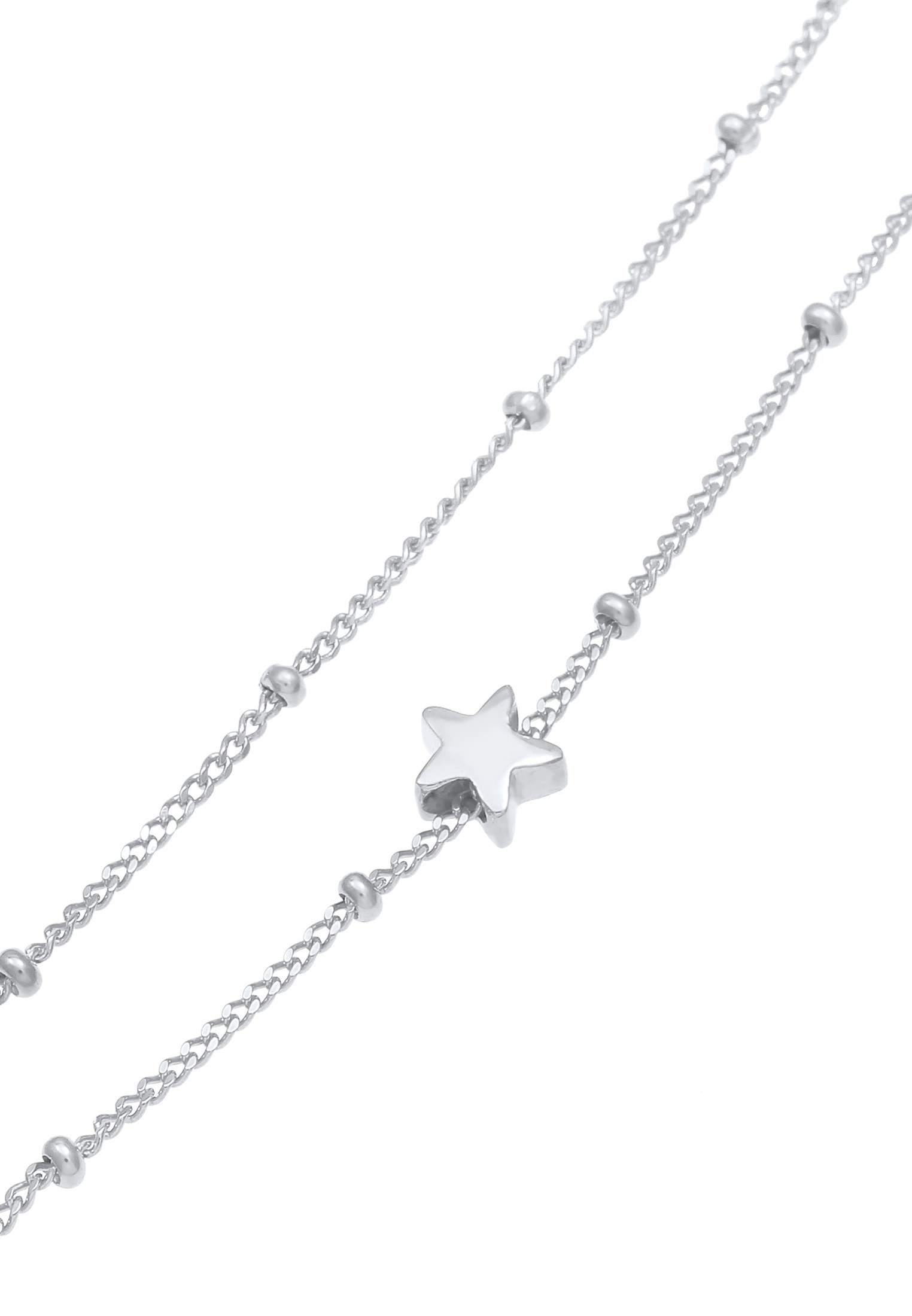 Elli Choker »Halskette Choker Layer Kugelkette Stern 925 Sterling Silber«
