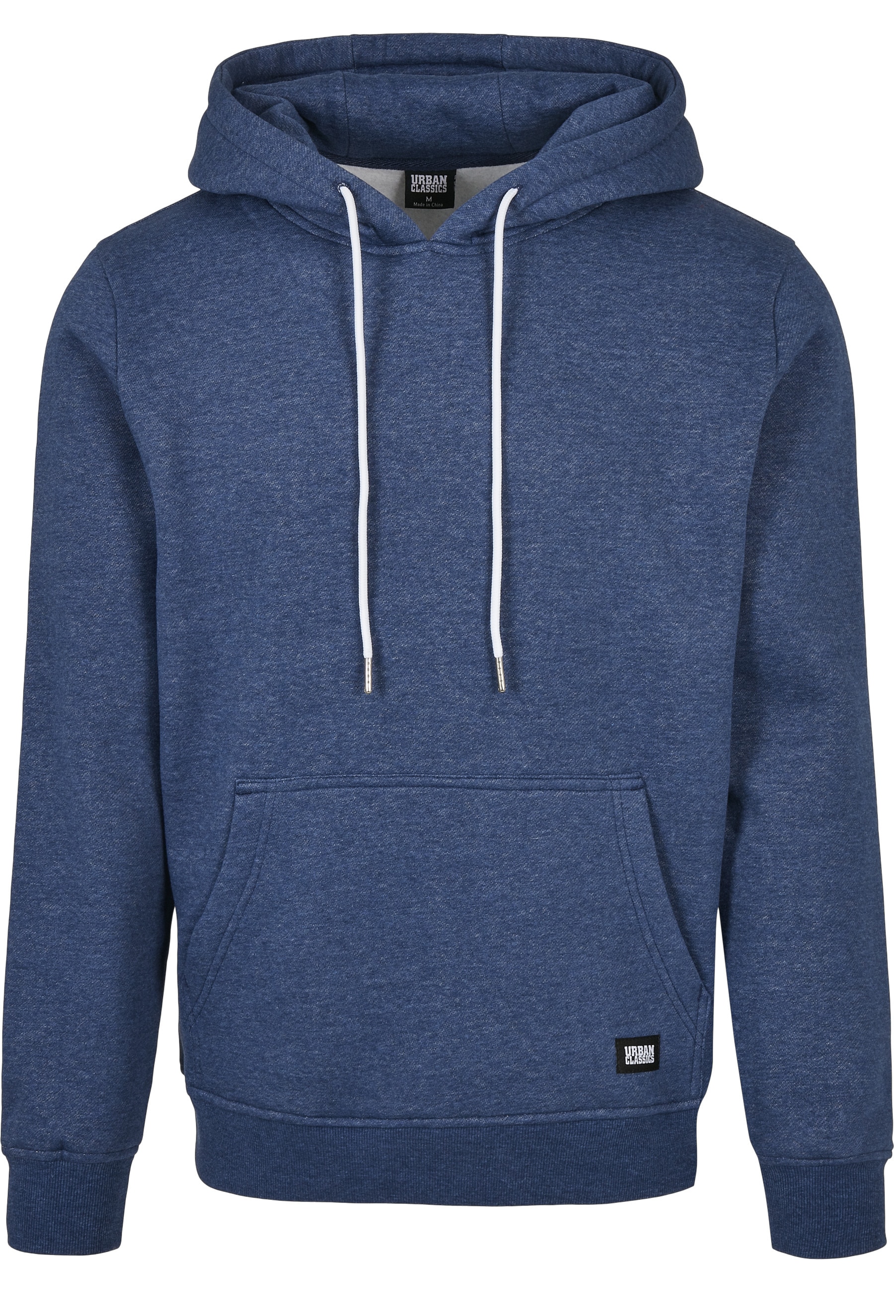 URBAN CLASSICS Rundhalspullover "Urban Classics Herren Basic Melange Hoody" günstig online kaufen