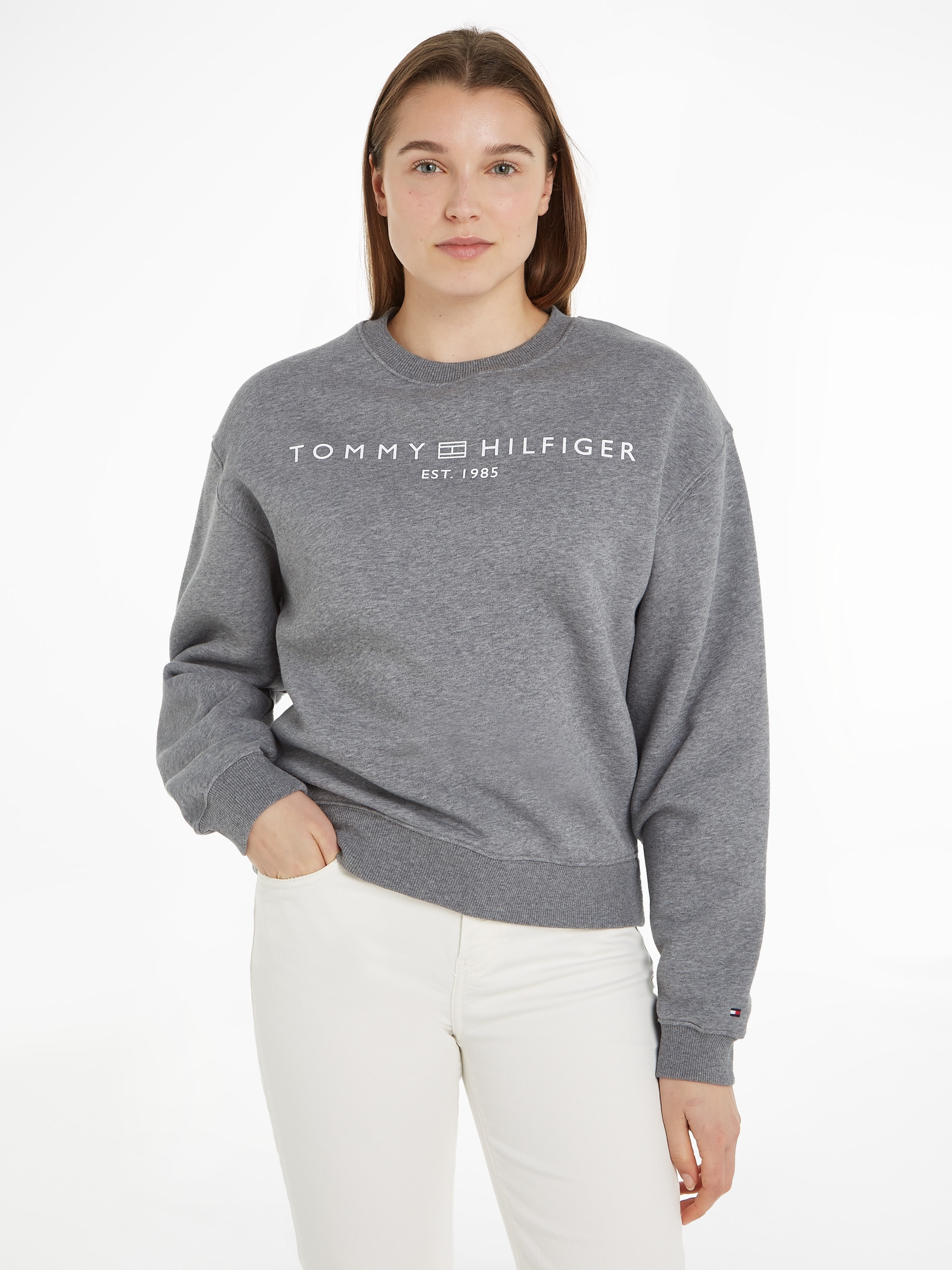 Tommy Hilfiger Sweatshirt BAUR SWTSHRT«, REG online C-NK Logoschriftzug LOGO | mit kaufen »MDRN CORP