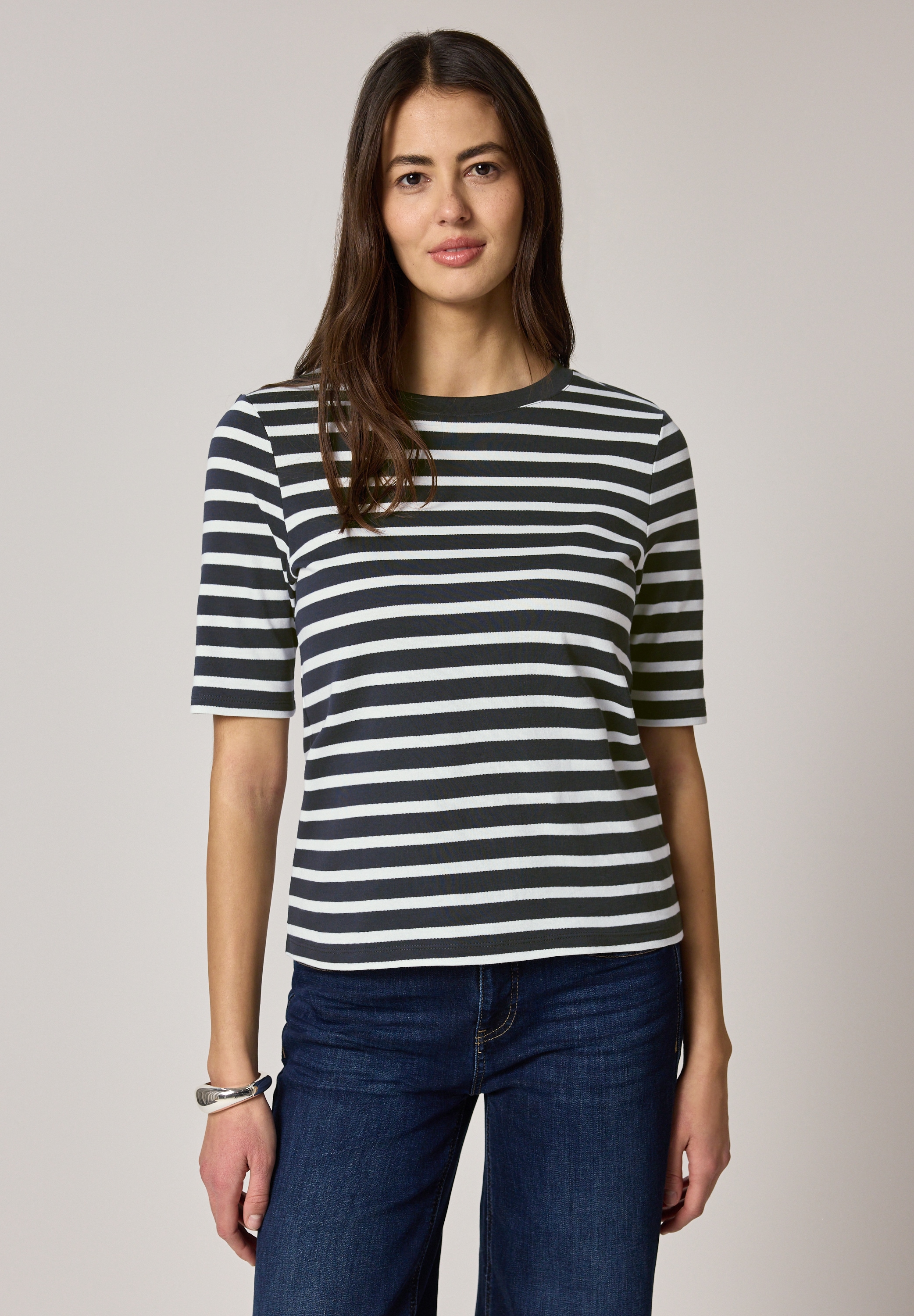 STREET ONE T-Shirt aus reiner Baumwolle günstig online kaufen