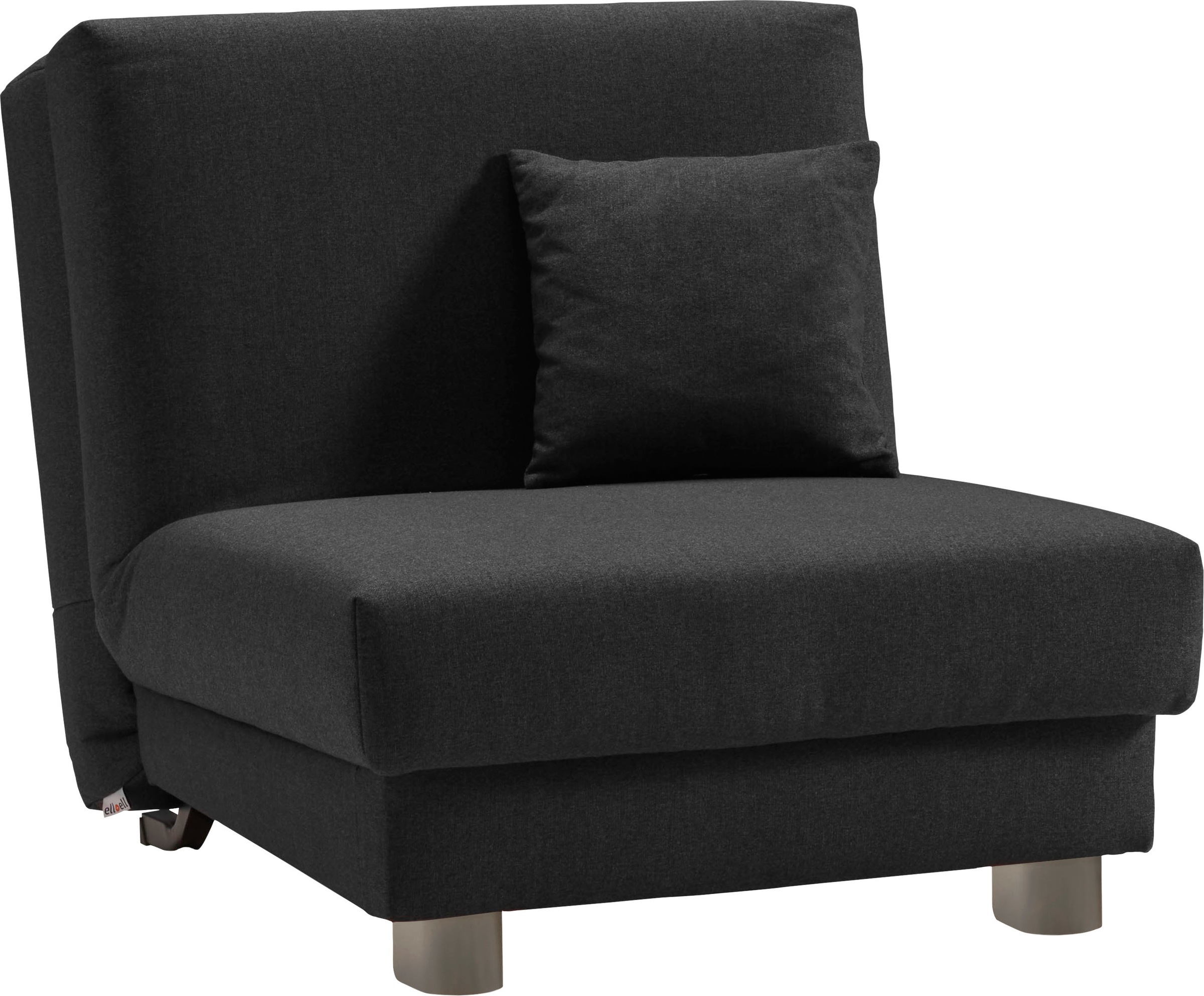 ell + ell Schlafsofa »Enny«, Liegefläche Breite 80 cm, Liegehöhe 40 cm, Füße alufarben, Rückenlehne