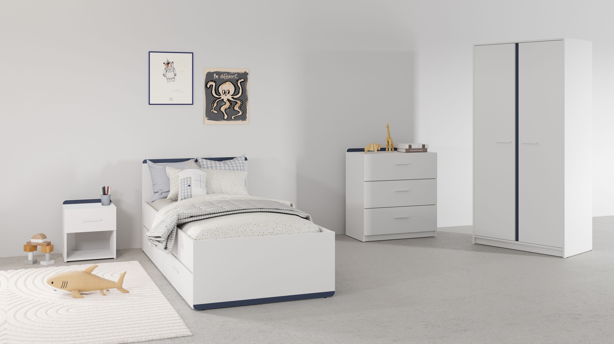 Demeyere GROUP Kinderbett "REVERSO Bett", Robustes Bettgestell aus Holz günstig online kaufen