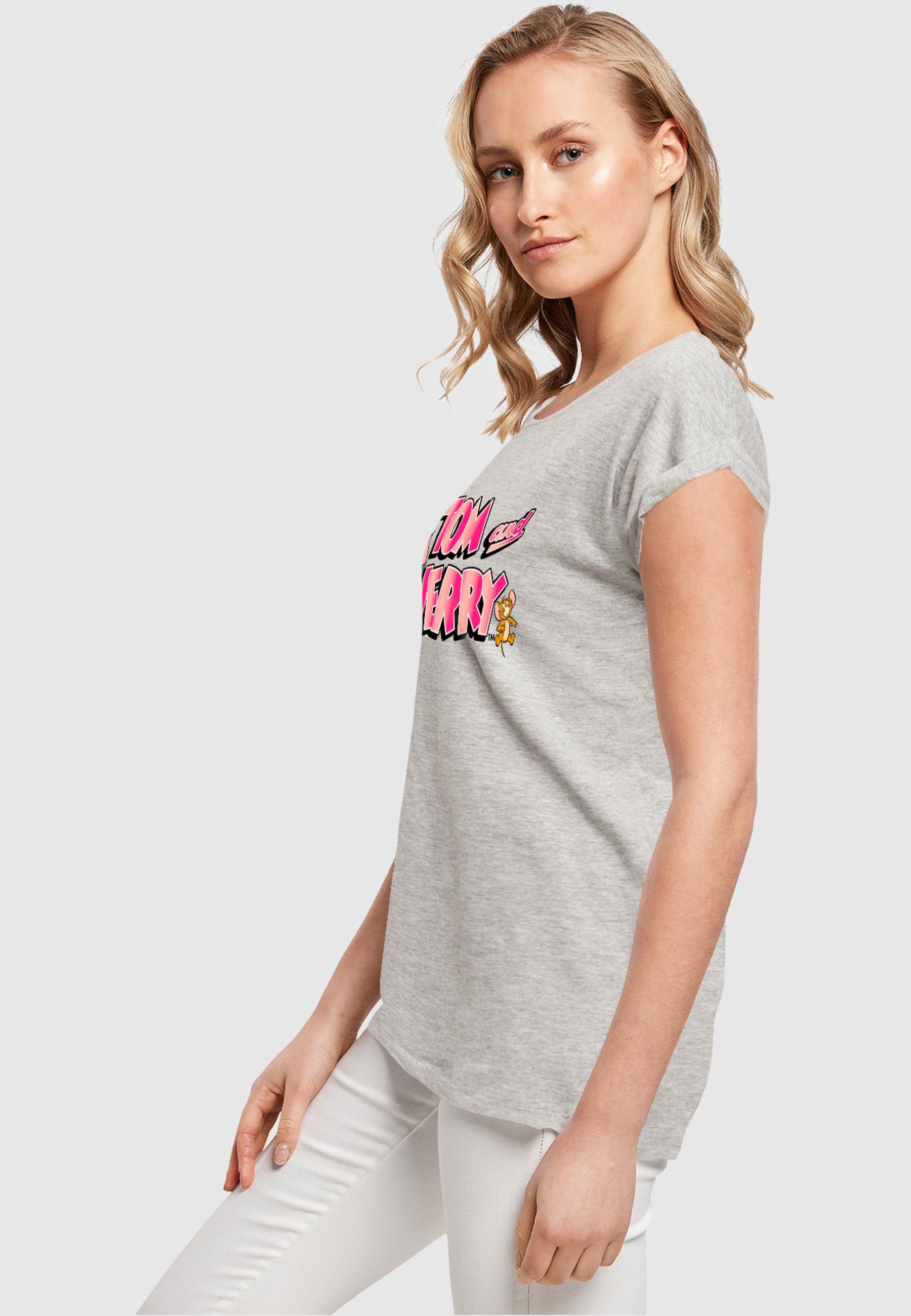 ABSOLUTE CULT T-Shirt »ABSOLUTE CULT Damen Ladies Tom and Jerry - Gradient Logo T-Shirt«, (1 tlg.)
