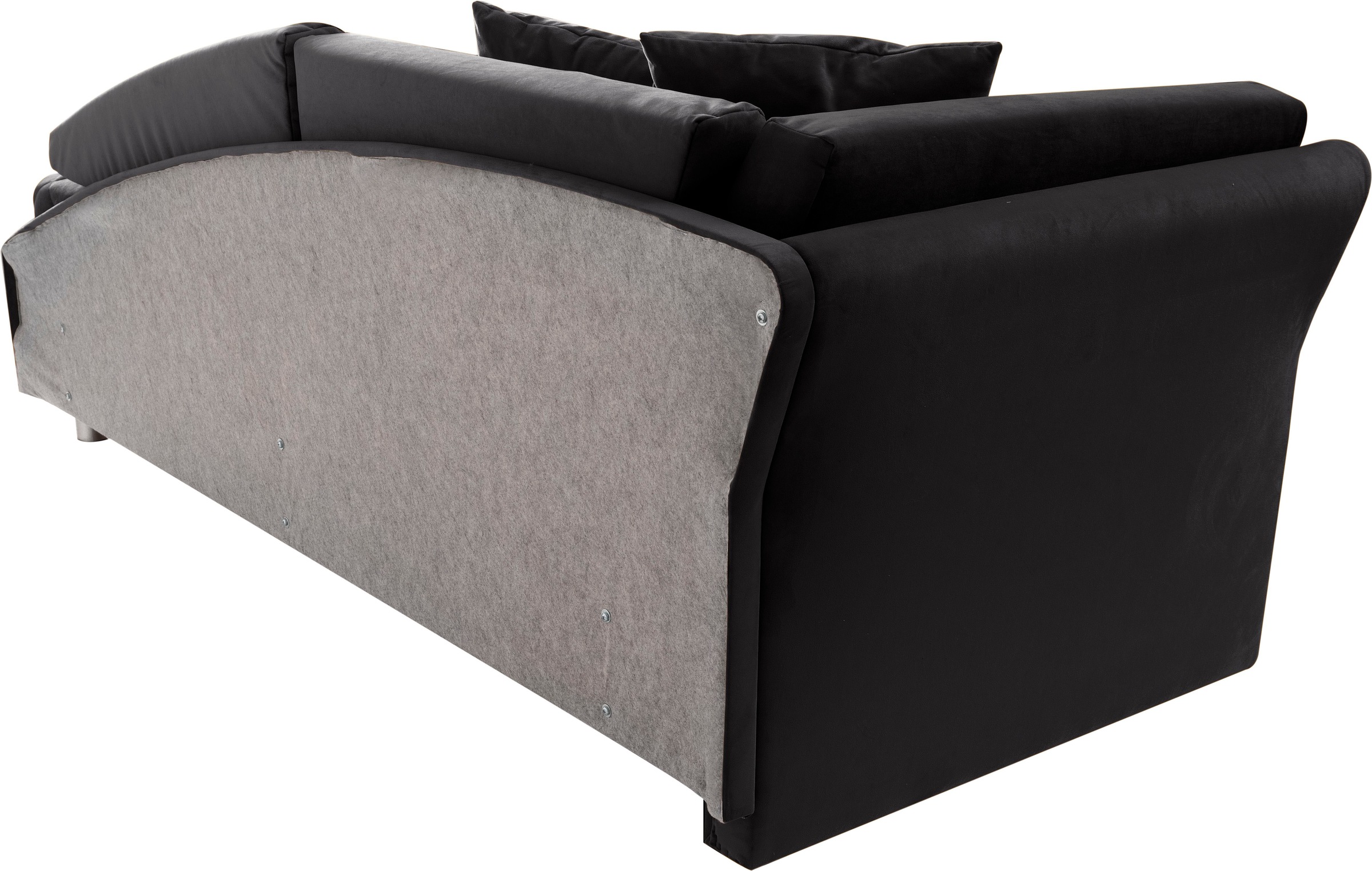 alina Schlafsofa, Bettkasten, Zierkissen-Set aus: 2 Stk. 40x40cm, 1 Stk. 30x30cm