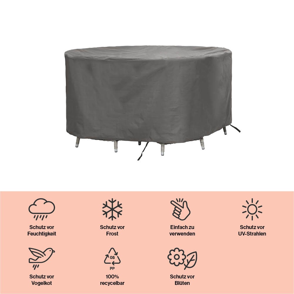 winza outdoor covers Gartenmöbel-Schutzhülle, geeignet für Gartenmöbel, rund