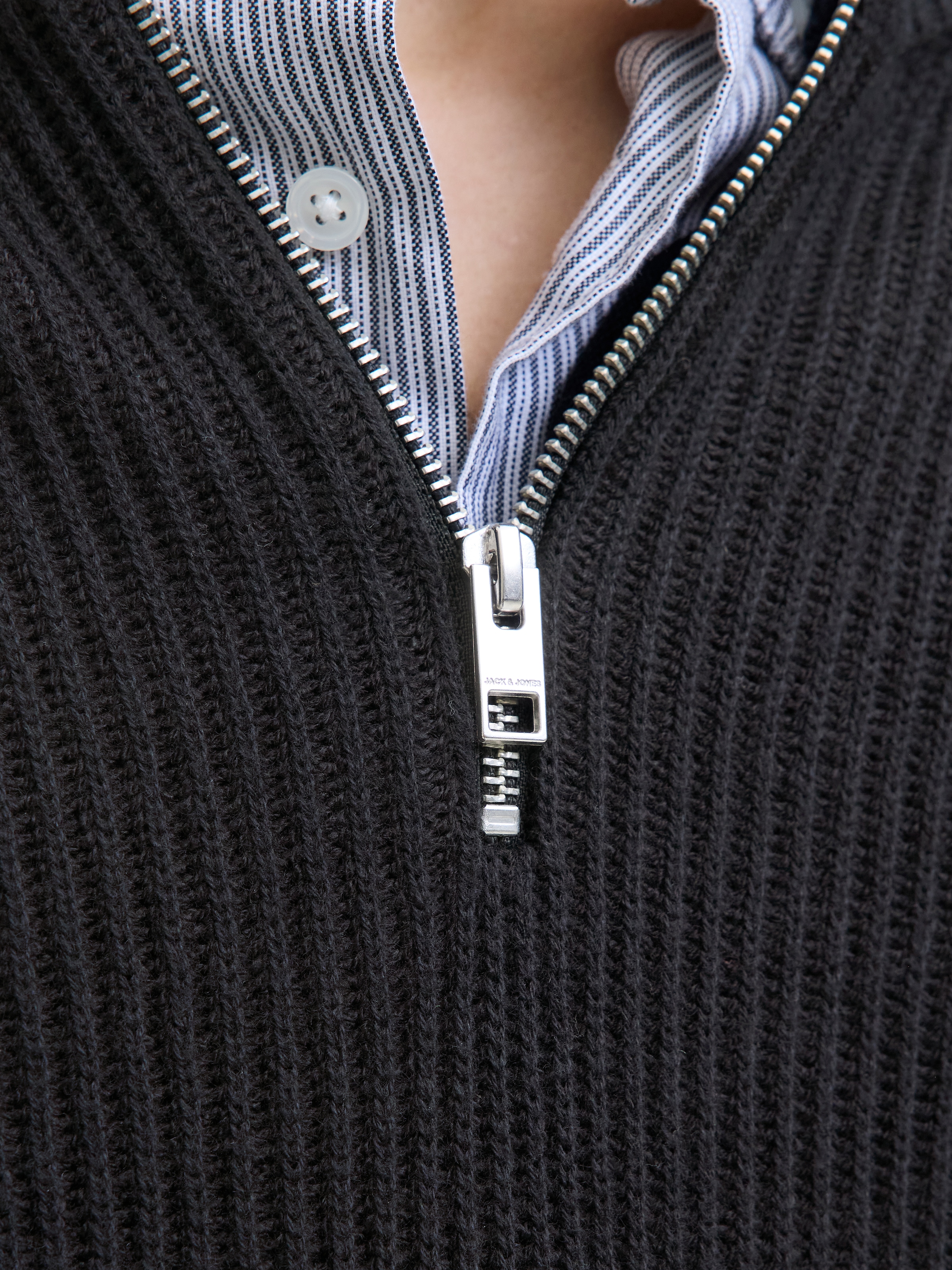 Jack & Jones Troyer »JJPANNEL KNIT HALF ZIP AW25«