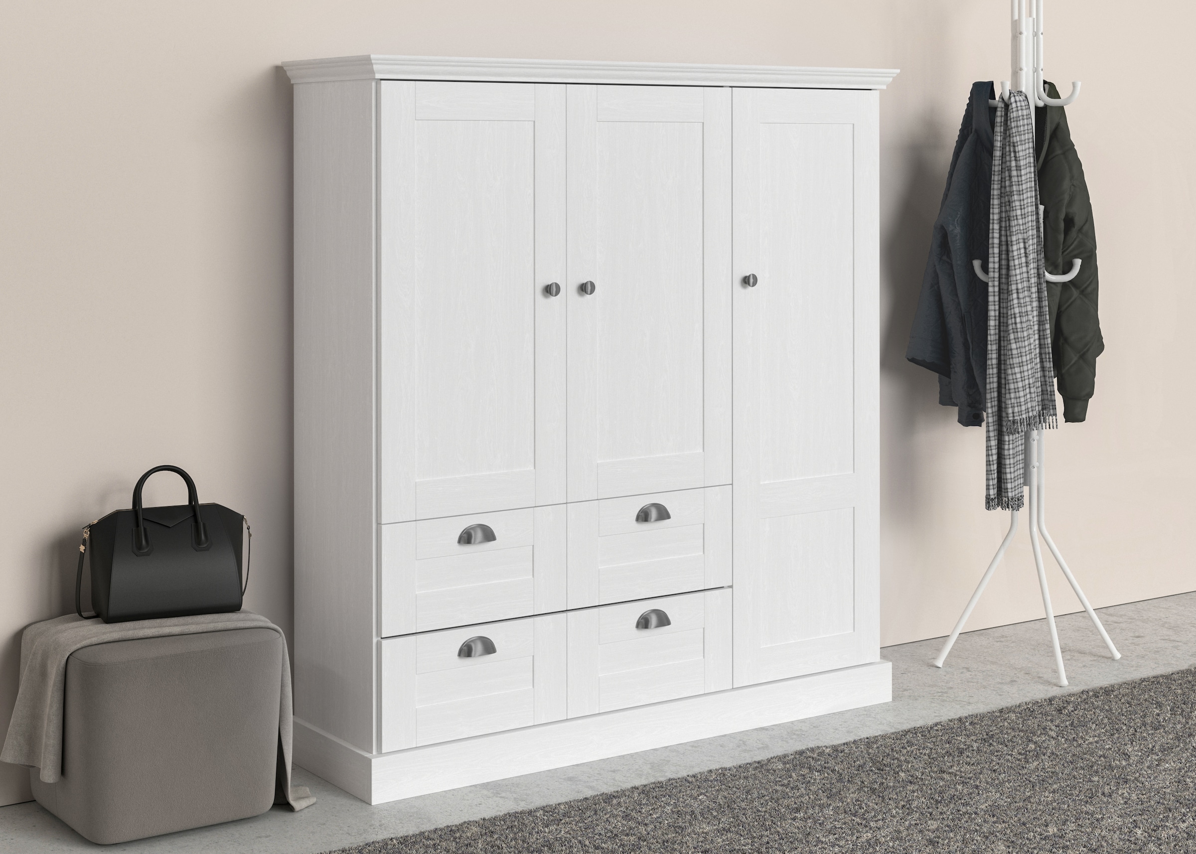 OTTO home Wäscheschrank "Motala" B/H/T ca. 133x120x35, mit 2 große Schublad günstig online kaufen