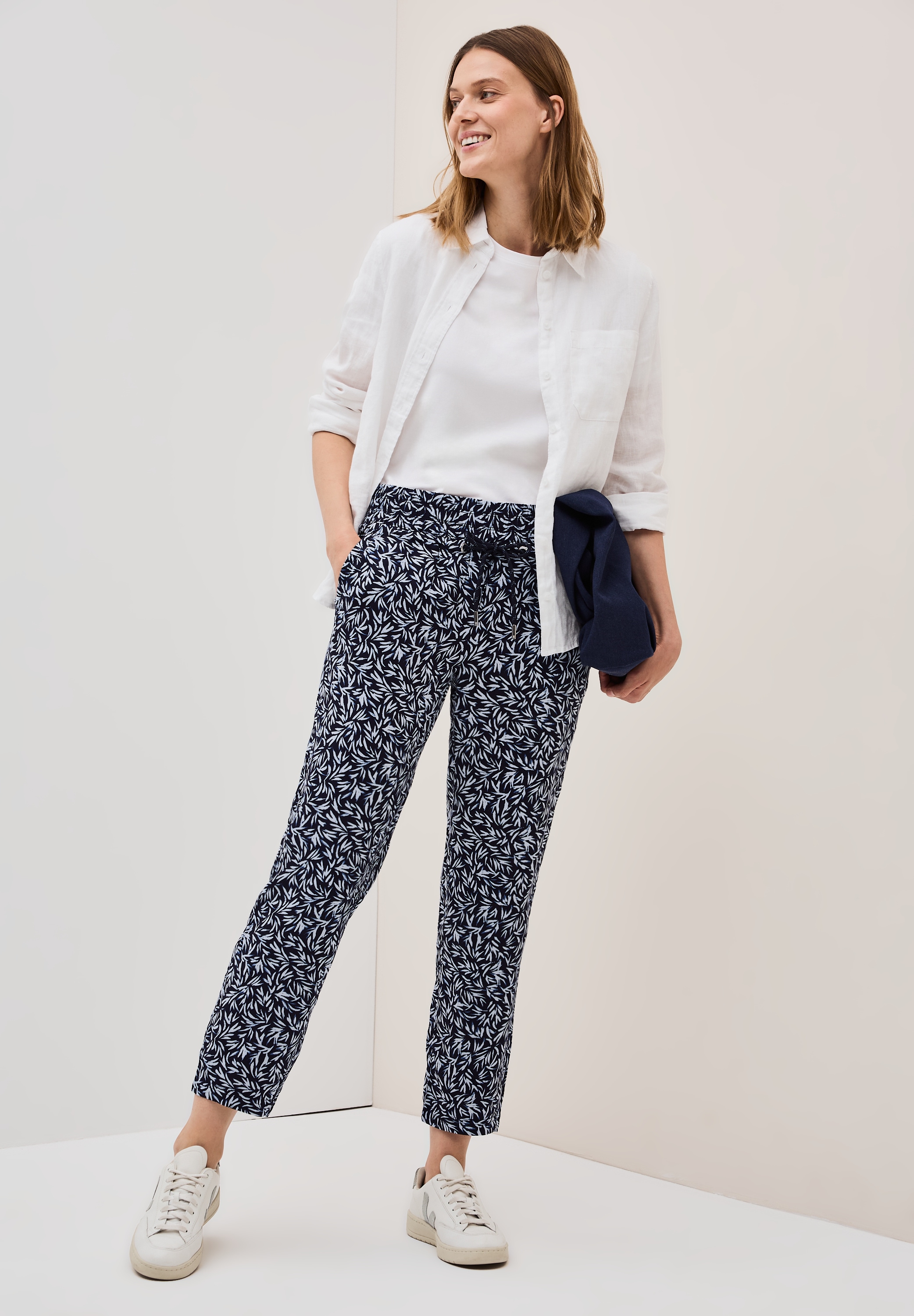 Cecil Stoffhose »CHELSEA«, mit floralem Allover-Print
