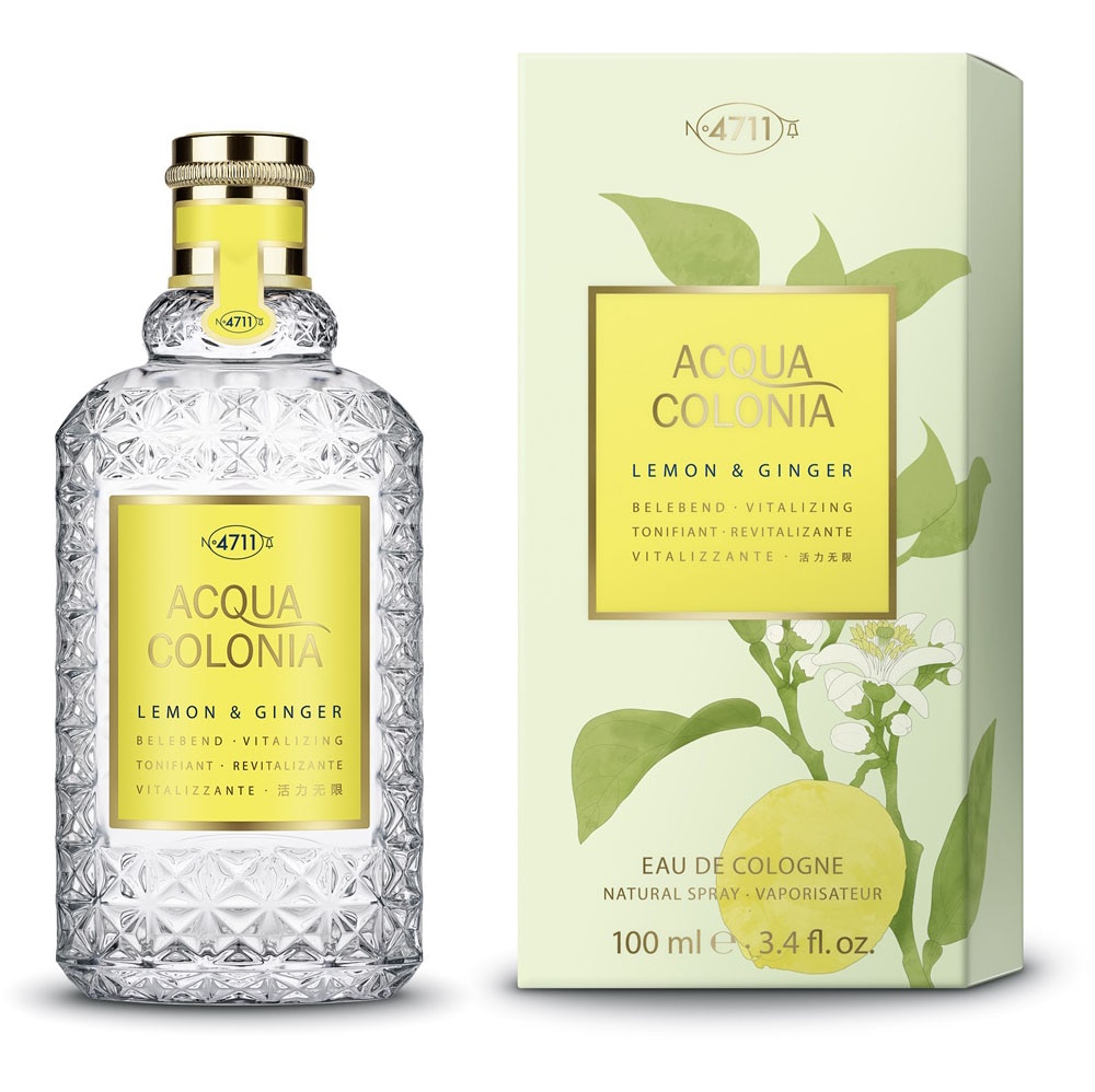 4711 Eau de Cologne »4711 Acqua Colonia LEMON & GINGER EAU DE COLOGNE NATURAL SPRAY 100 ML«, (Packung, 1 tlg.)