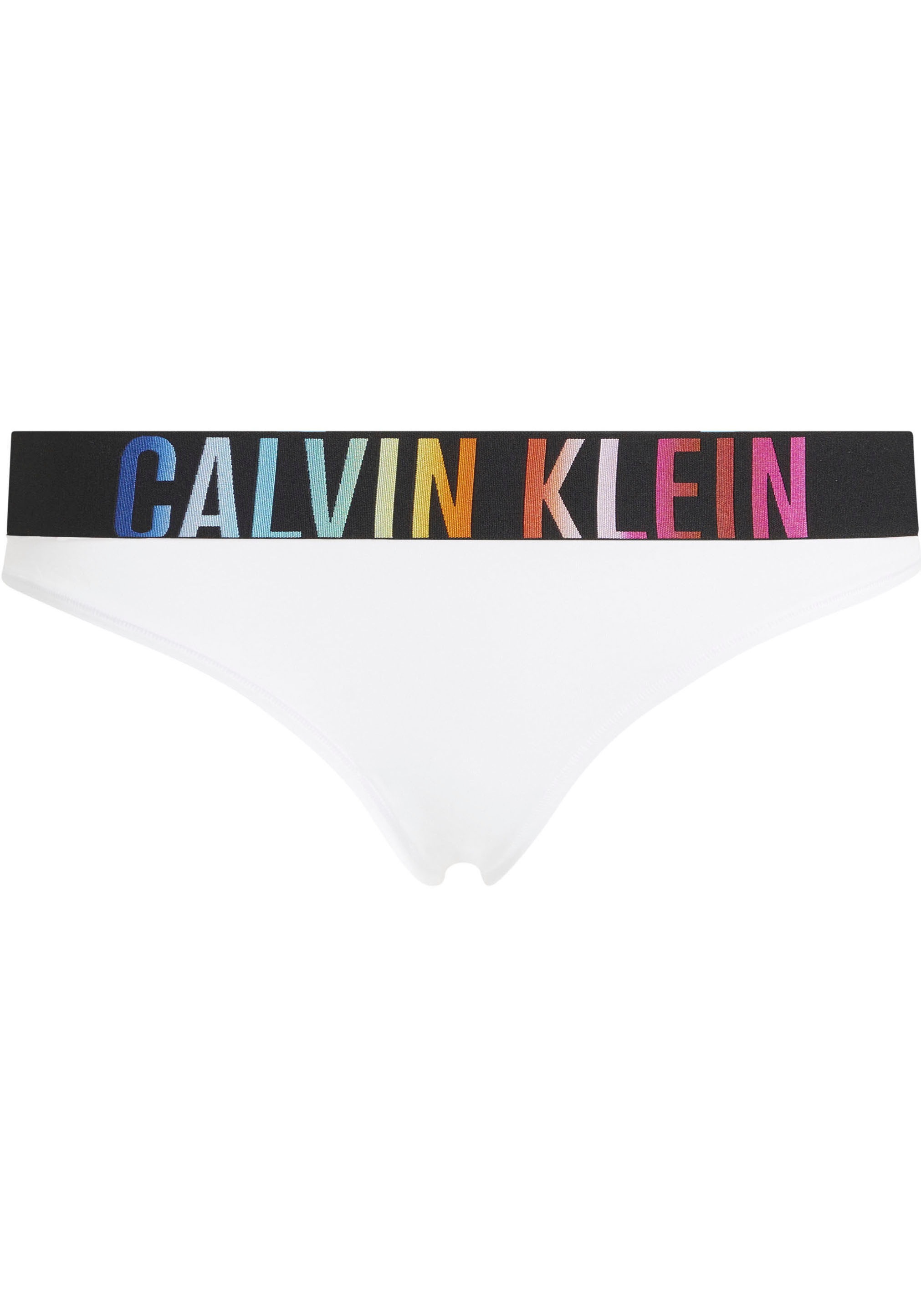 Calvin Klein Underwear String "THONG", mit mehrfarbigen Logoschriftzügen