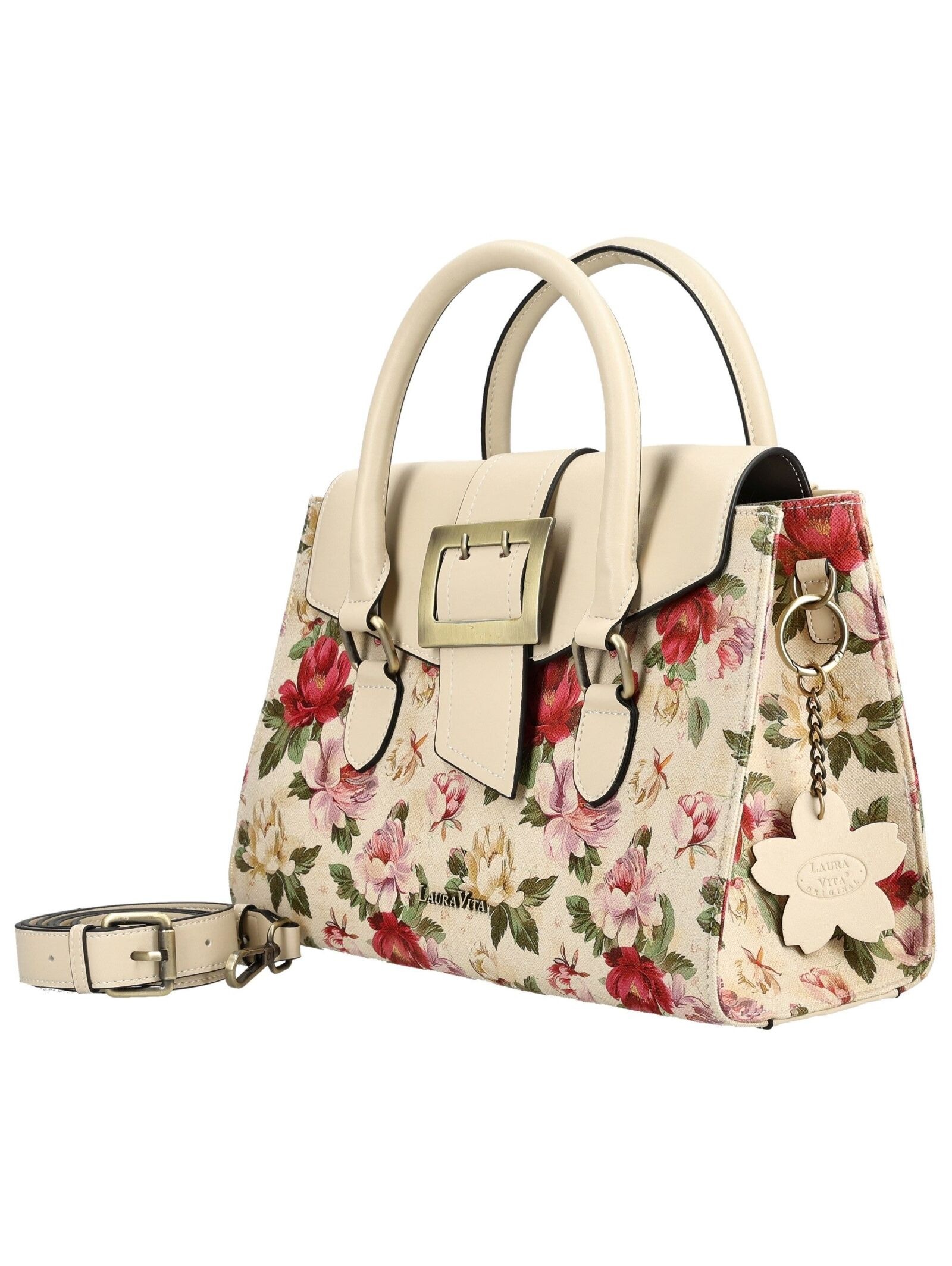 LAURA VITA Henkeltasche »LAURA VITA Taschen Lederimitat/Textil«