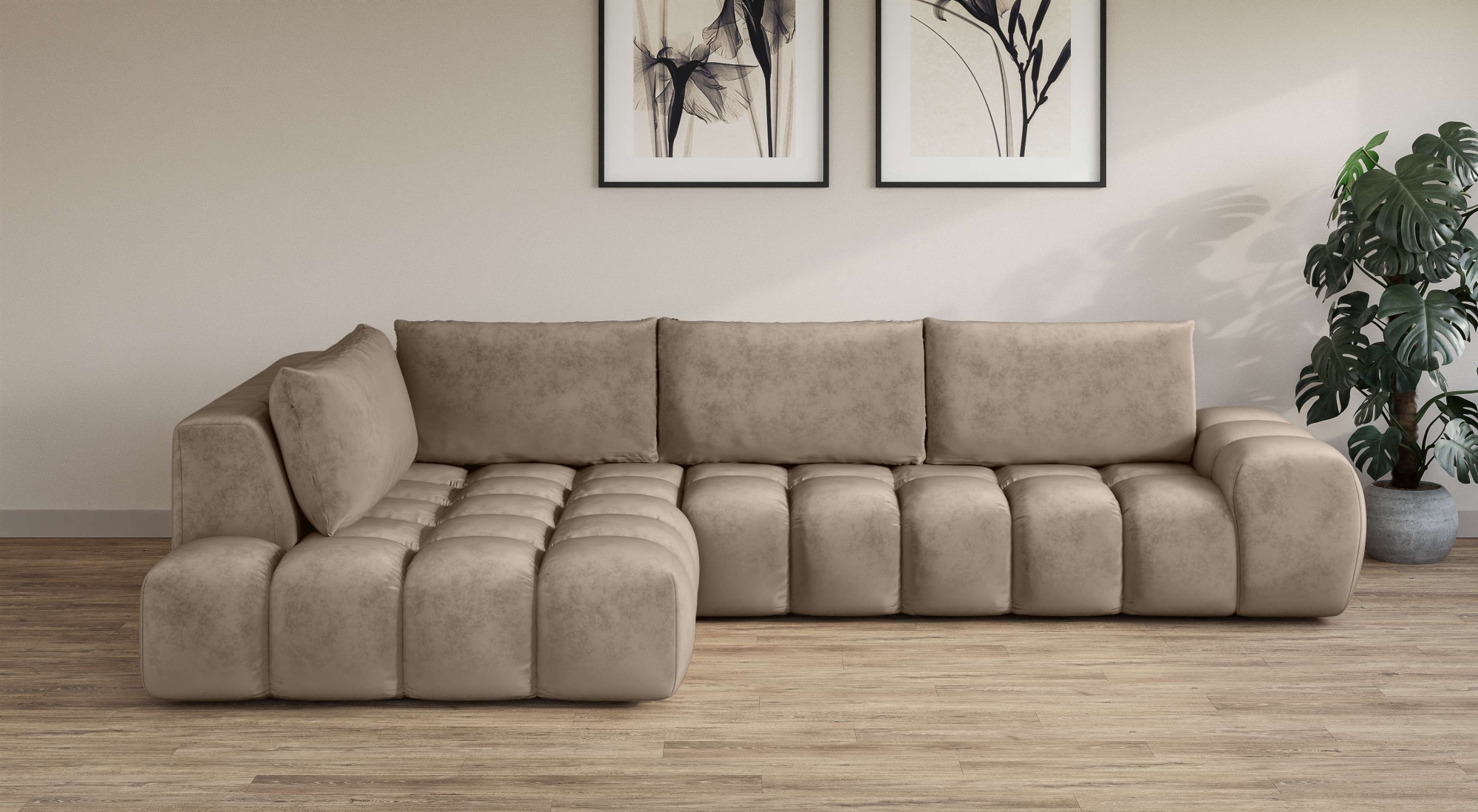 INOSIGN Ecksofa "AZITA klein, L-Form, elegant und bequem Designsofa", lose günstig online kaufen