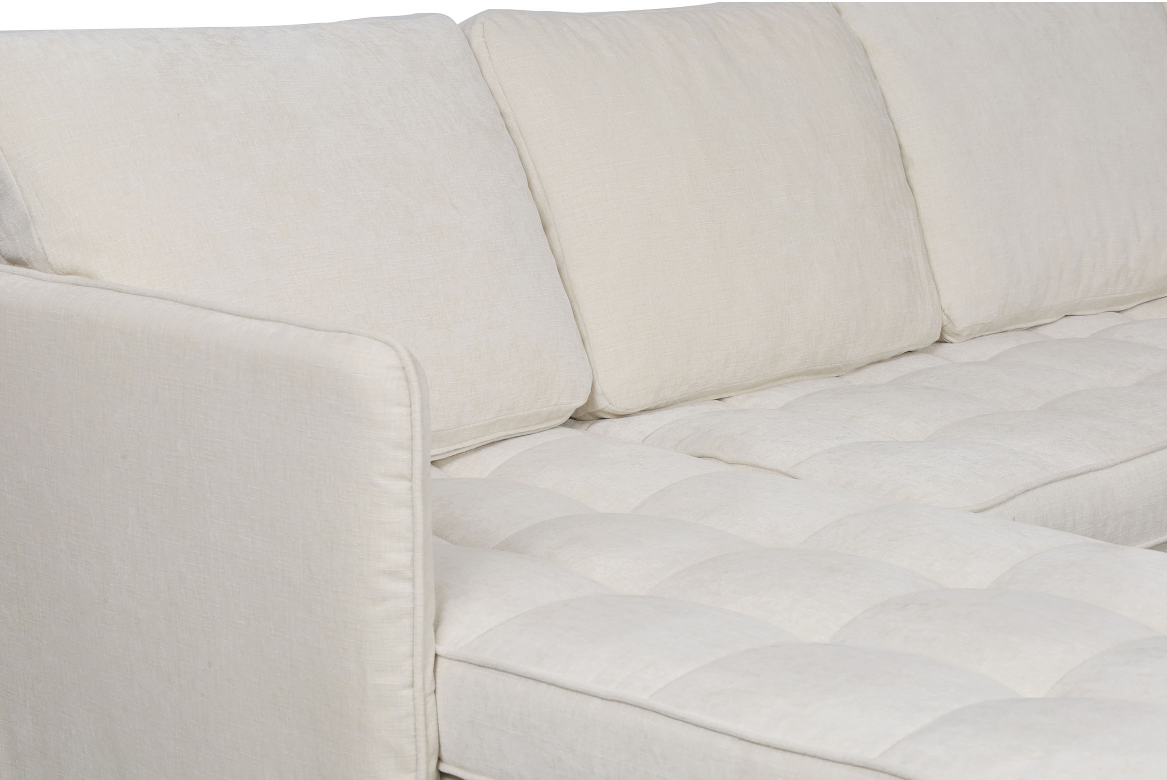 Dorel Home Wohnlandschaft »LINDHUS, U-Form, Breite 254 cm, verschiedene Stellvarianten, Modulsofa« Recamiere, Stauraum, Cord und Chenille-Bezug