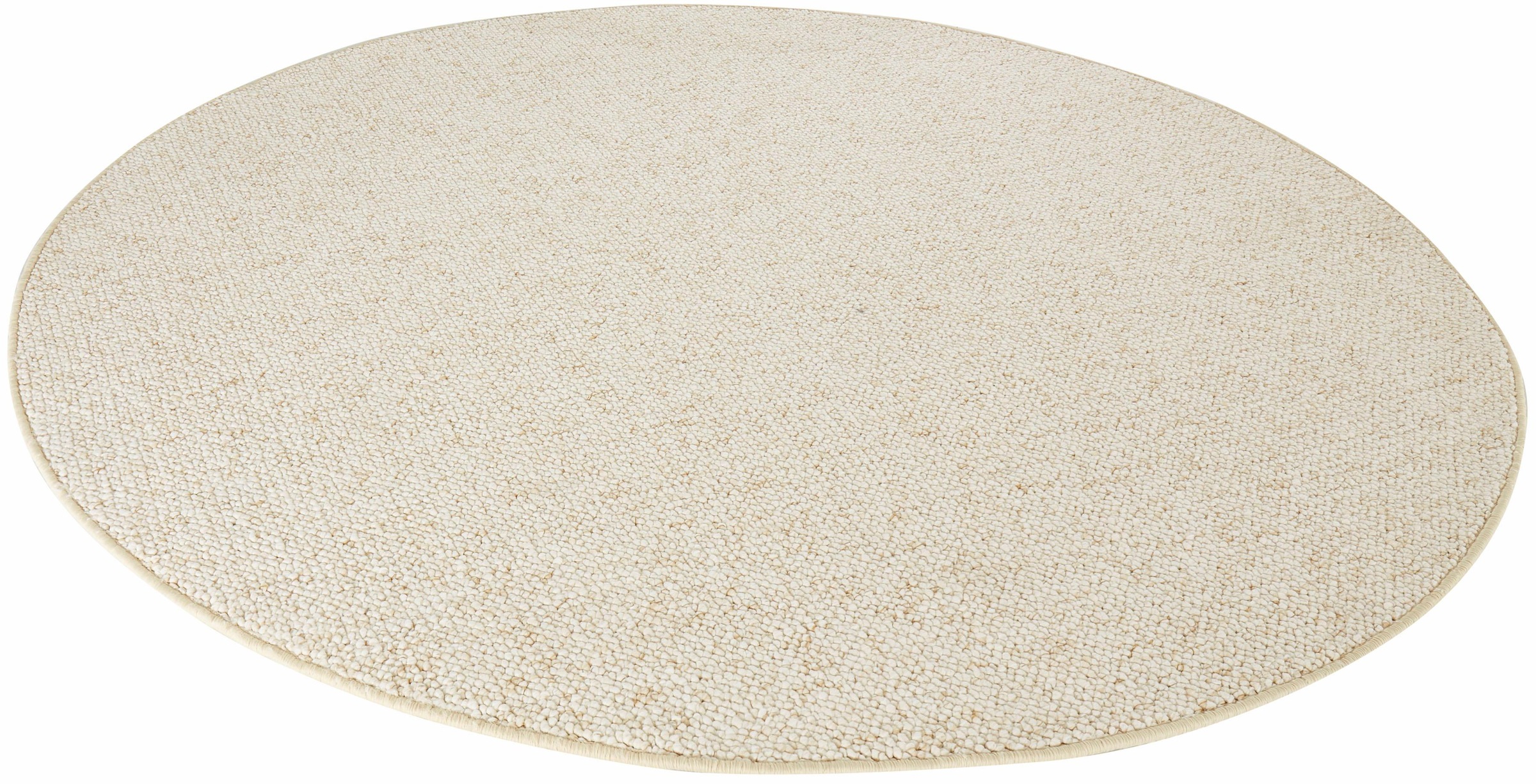 HANSE Home Teppich »Wolly 2«, rund, 12 mm Höhe, Flachgewebe, Skandi, Woll-Optik, Esszimmer, Wohnzimmer, Flur