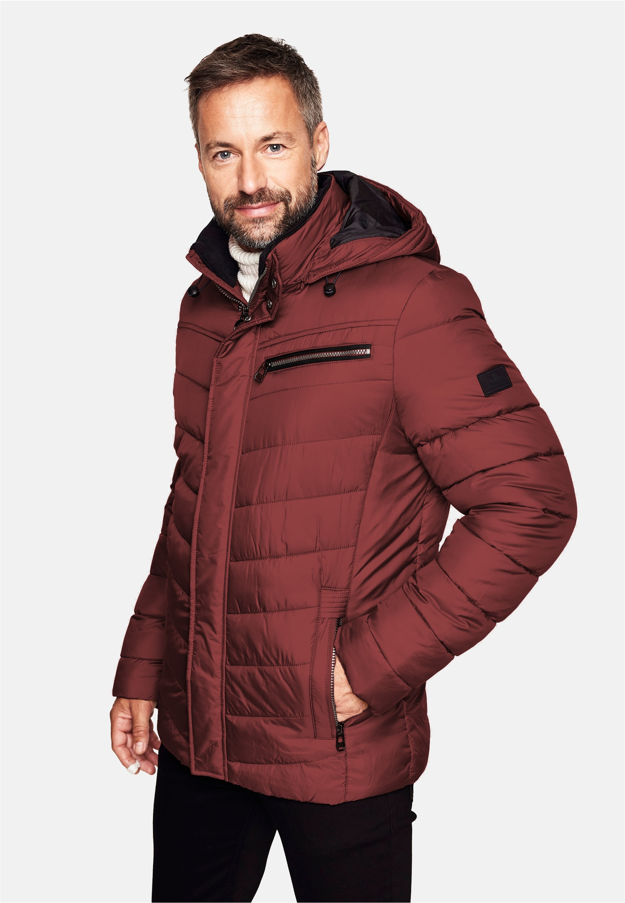 New Canadian Steppjacke, mit Fleece-Einsatz am Innenkragen