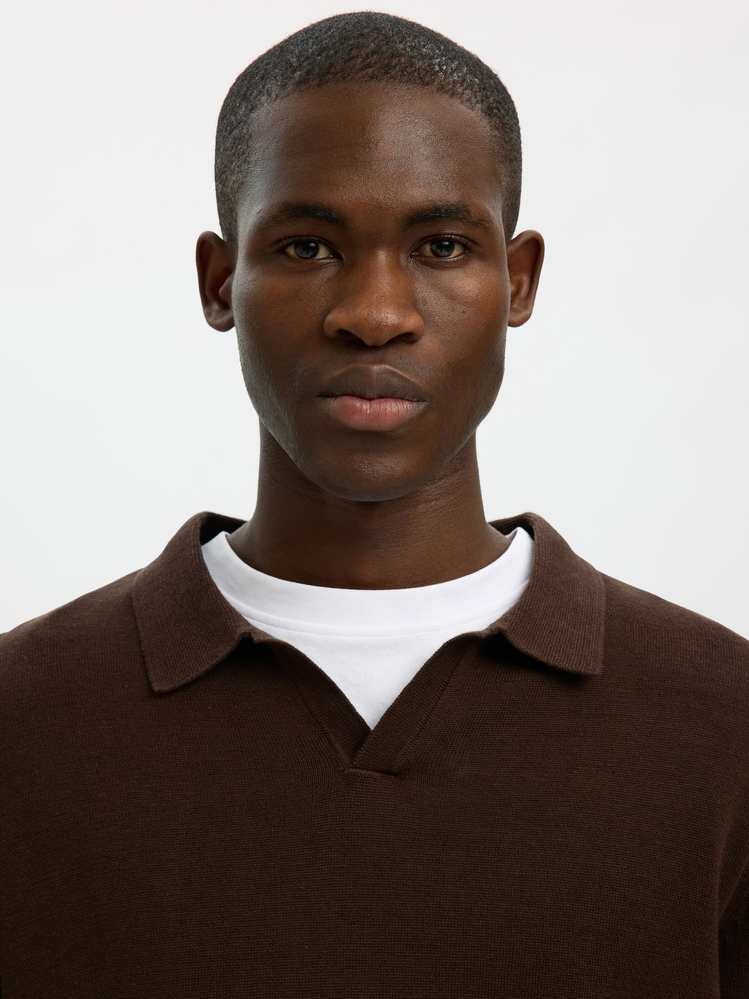 SELECTED Poloshirt "SLHMATTIS SS KNIT SUN OPEN POLO NOOS" günstig online kaufen