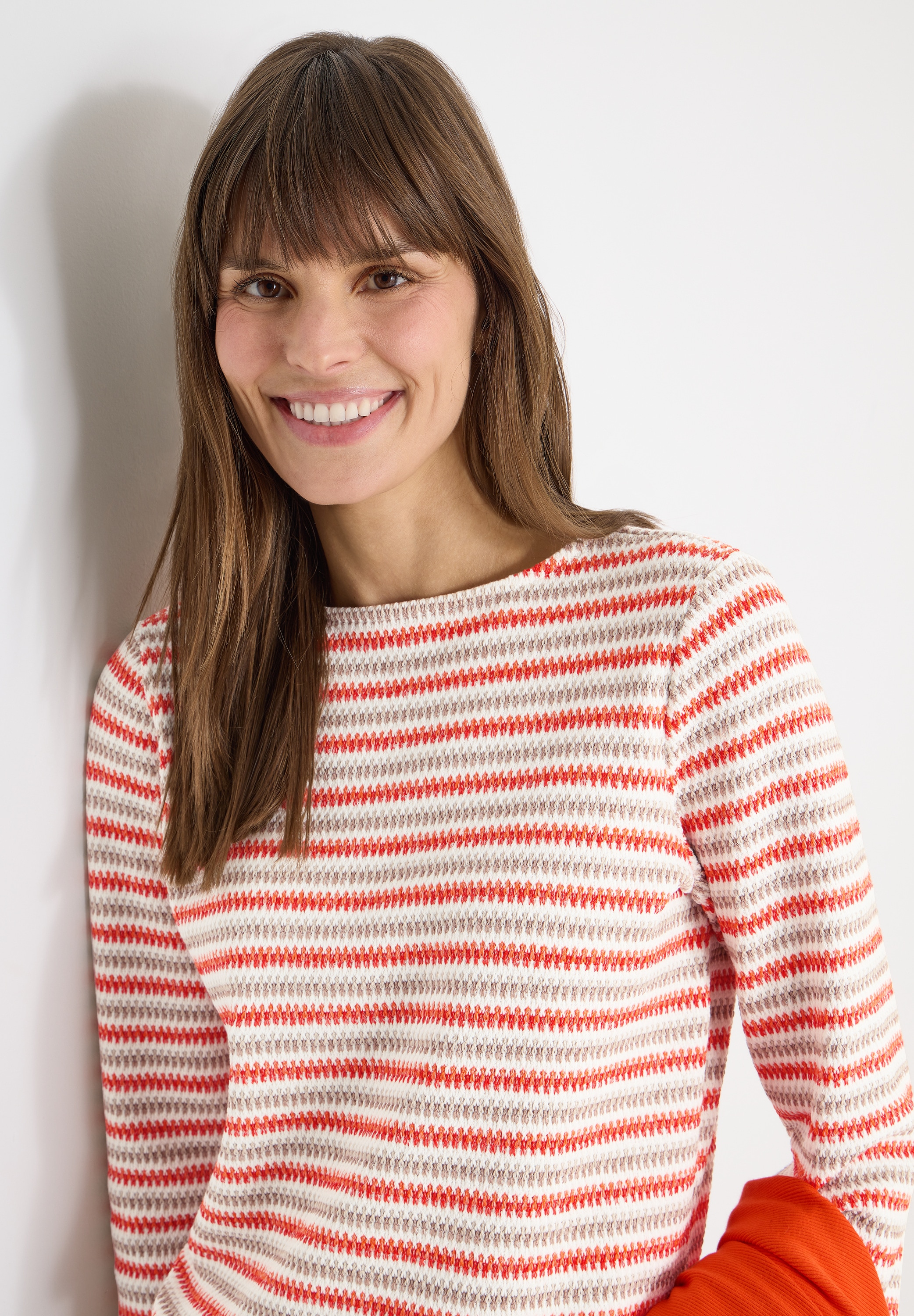Cecil 3/4 Arm-Pullover mit Multicolor-Streifen